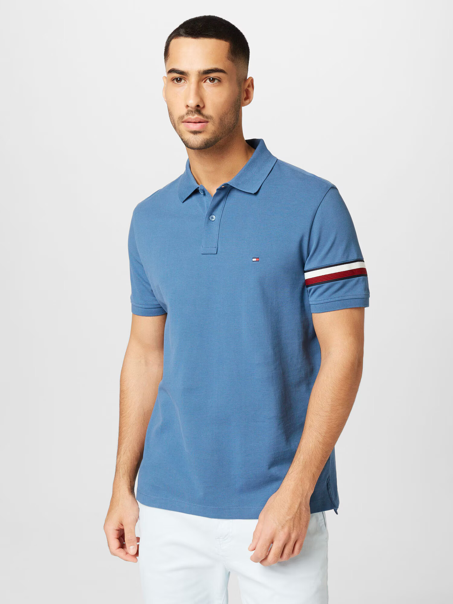 TOMMY HILFIGER Tricou albastru marin / roșu / alb murdar - Pled.ro