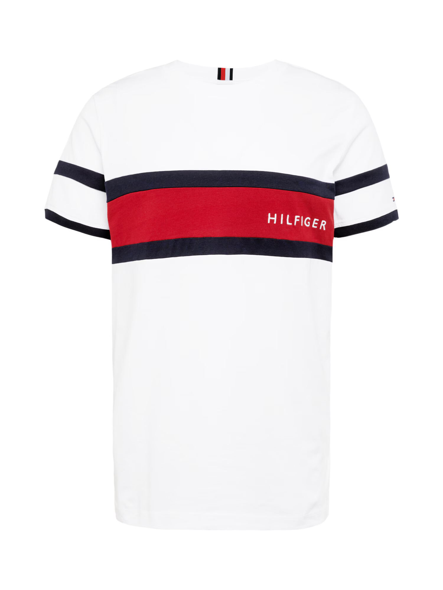 TOMMY HILFIGER Tricou albastru marin / roşu închis / alb - Pled.ro