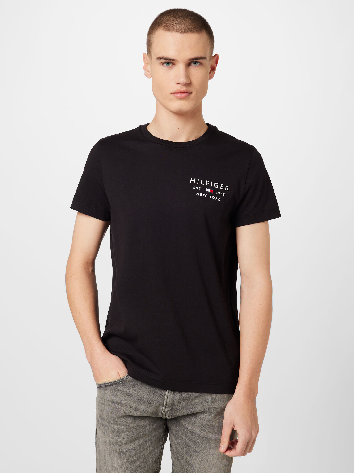 TOMMY HILFIGER Tricou albastru marin / roșu / negru / alb - Pled.ro