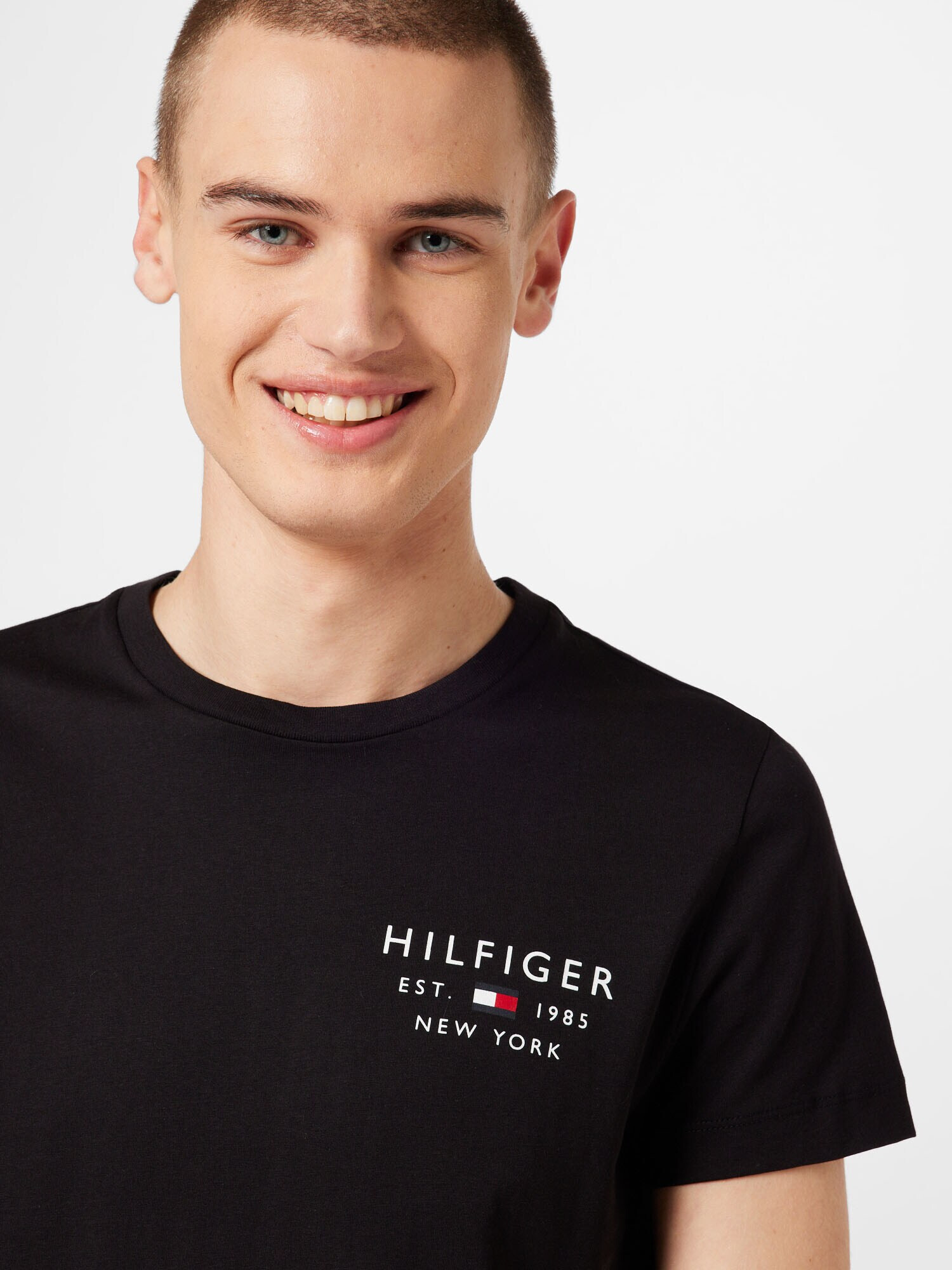 TOMMY HILFIGER Tricou albastru marin / roșu / negru / alb - Pled.ro