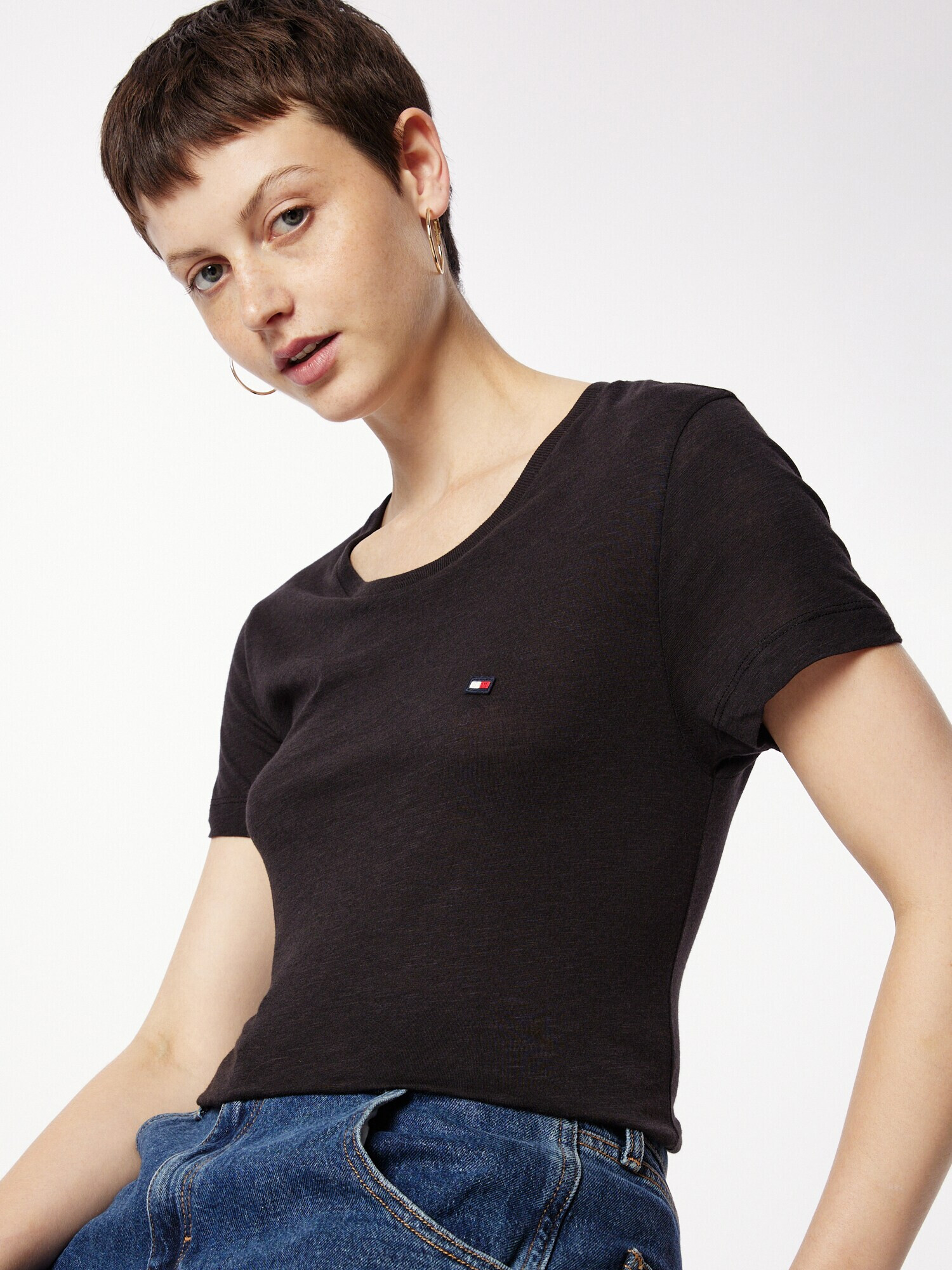 TOMMY HILFIGER Tricou albastru marin / roșu / negru / alb - Pled.ro