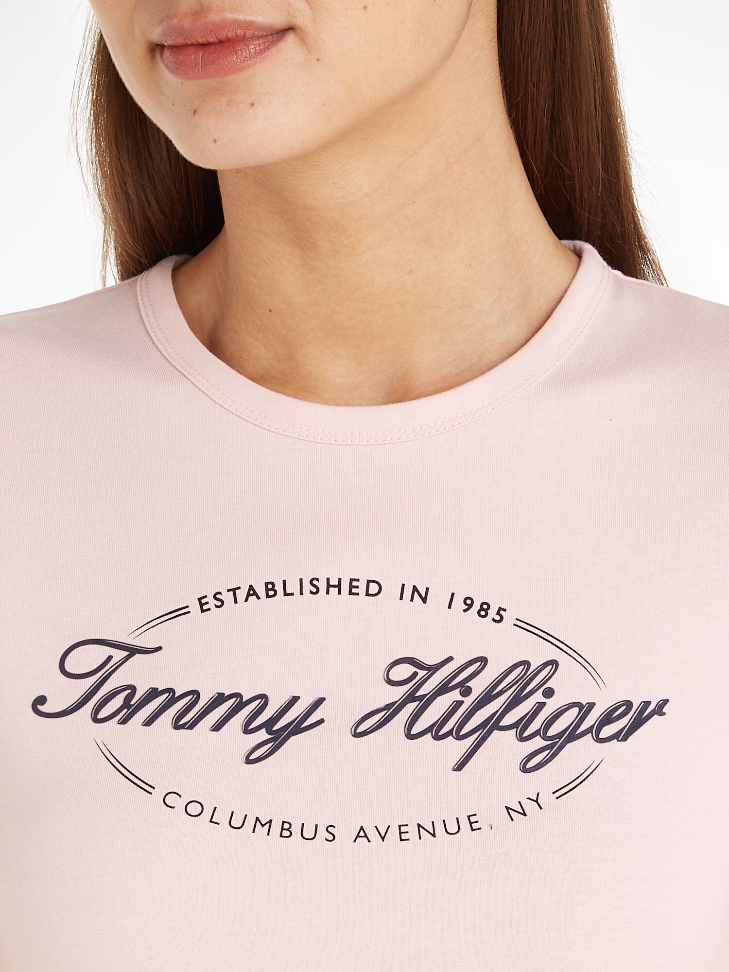 TOMMY HILFIGER Tricou albastru marin / roz deschis / negru - Pled.ro