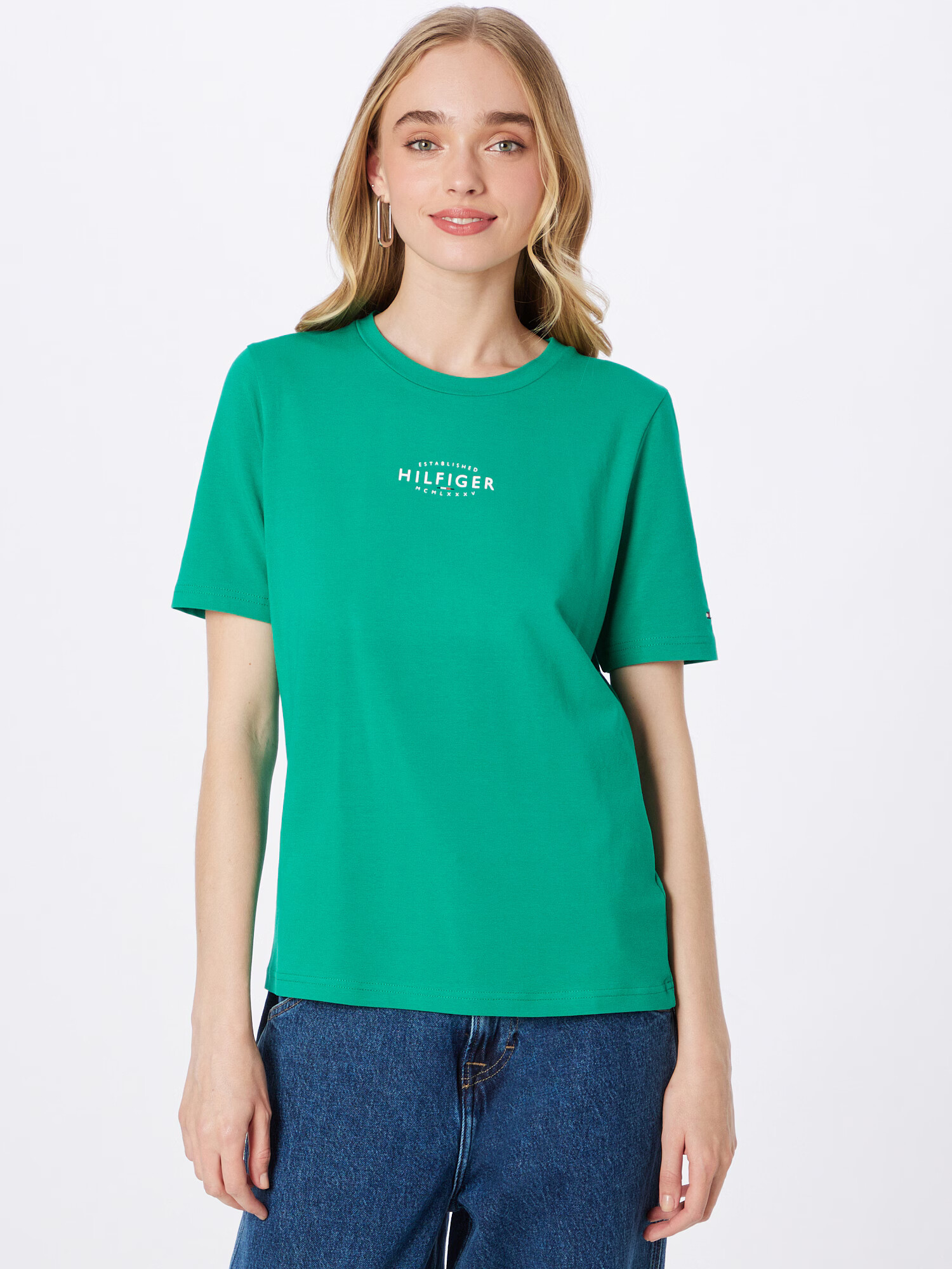 TOMMY HILFIGER Tricou albastru marin / verde iarbă / roșu / alb - Pled.ro