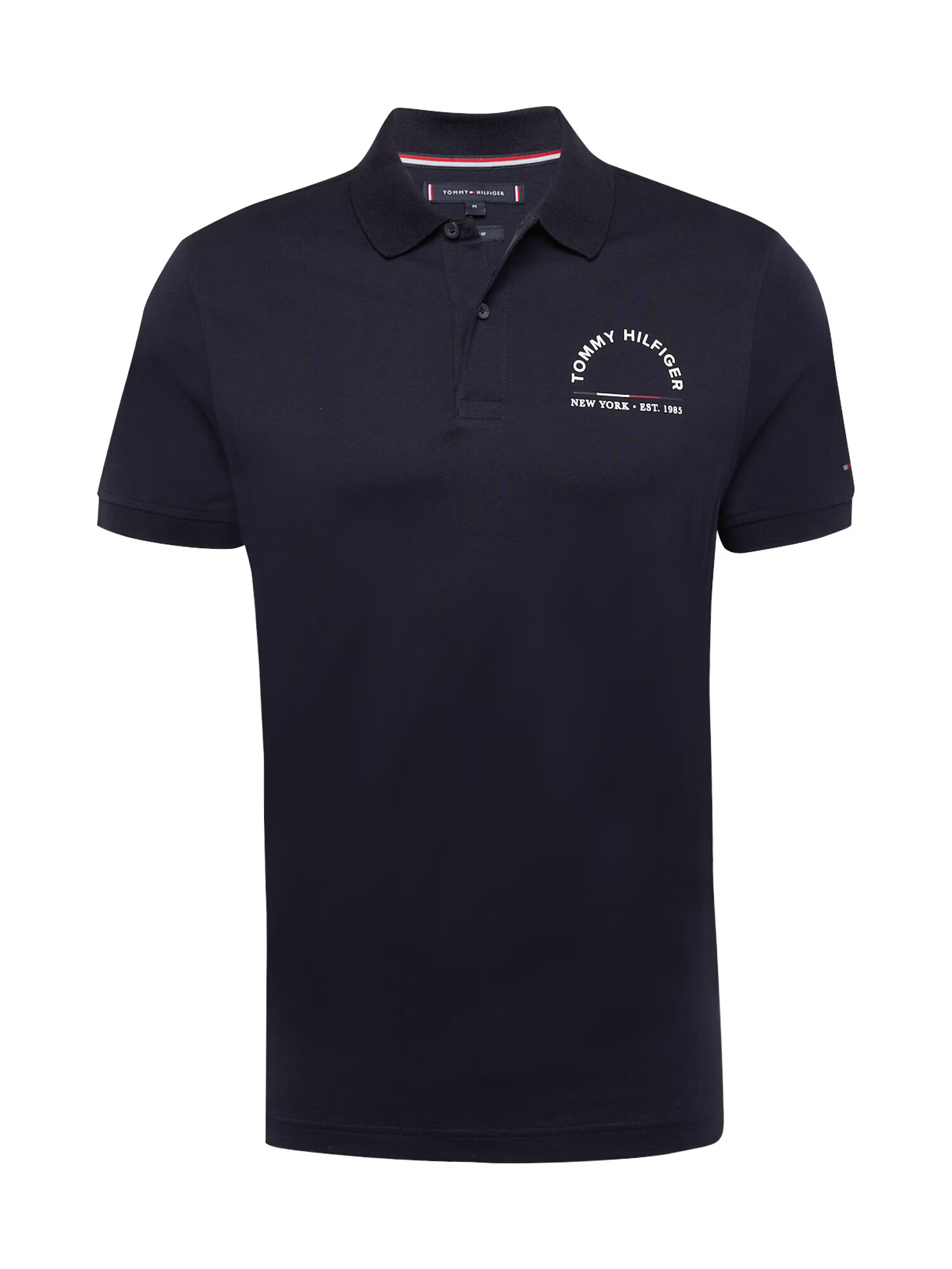 TOMMY HILFIGER Tricou albastru noapte / alb - Pled.ro