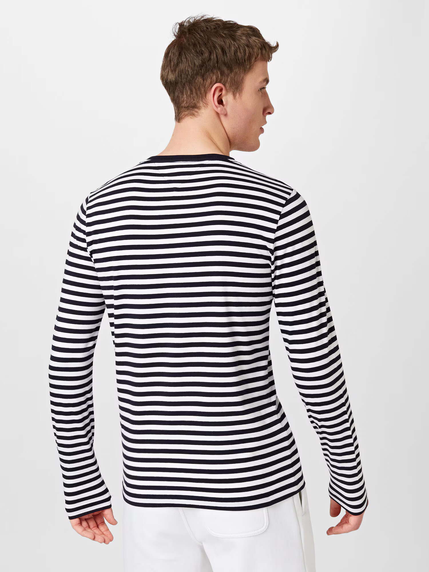 TOMMY HILFIGER Tricou albastru noapte / alb - Pled.ro