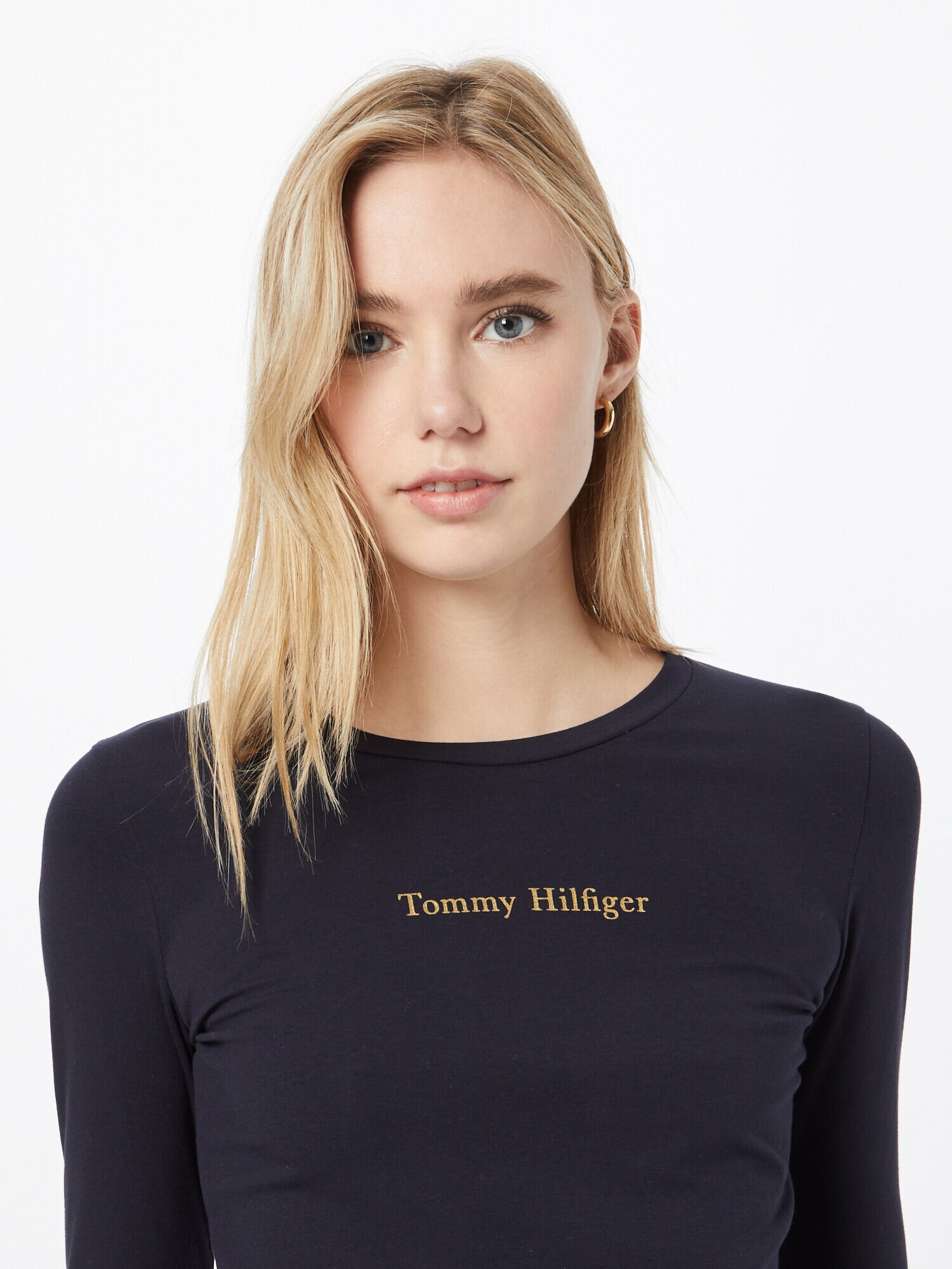 TOMMY HILFIGER Tricou albastru noapte / auriu / roșu / alb - Pled.ro