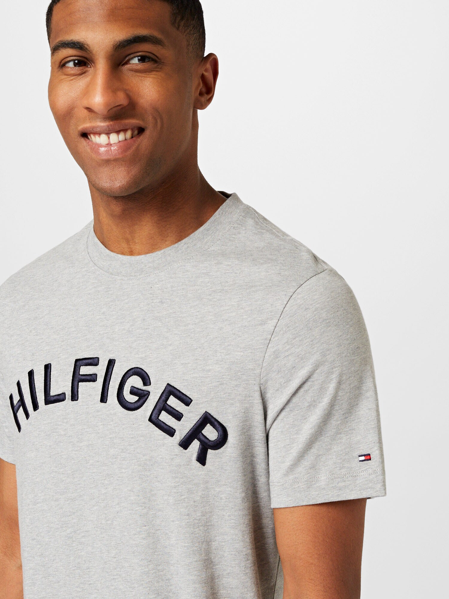 TOMMY HILFIGER Tricou albastru noapte / gri amestecat - Pled.ro