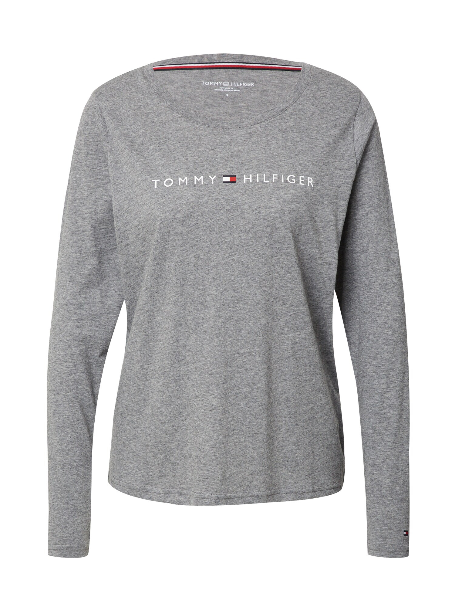 TOMMY HILFIGER Tricou albastru noapte / gri amestecat / roșu intens / alb - Pled.ro