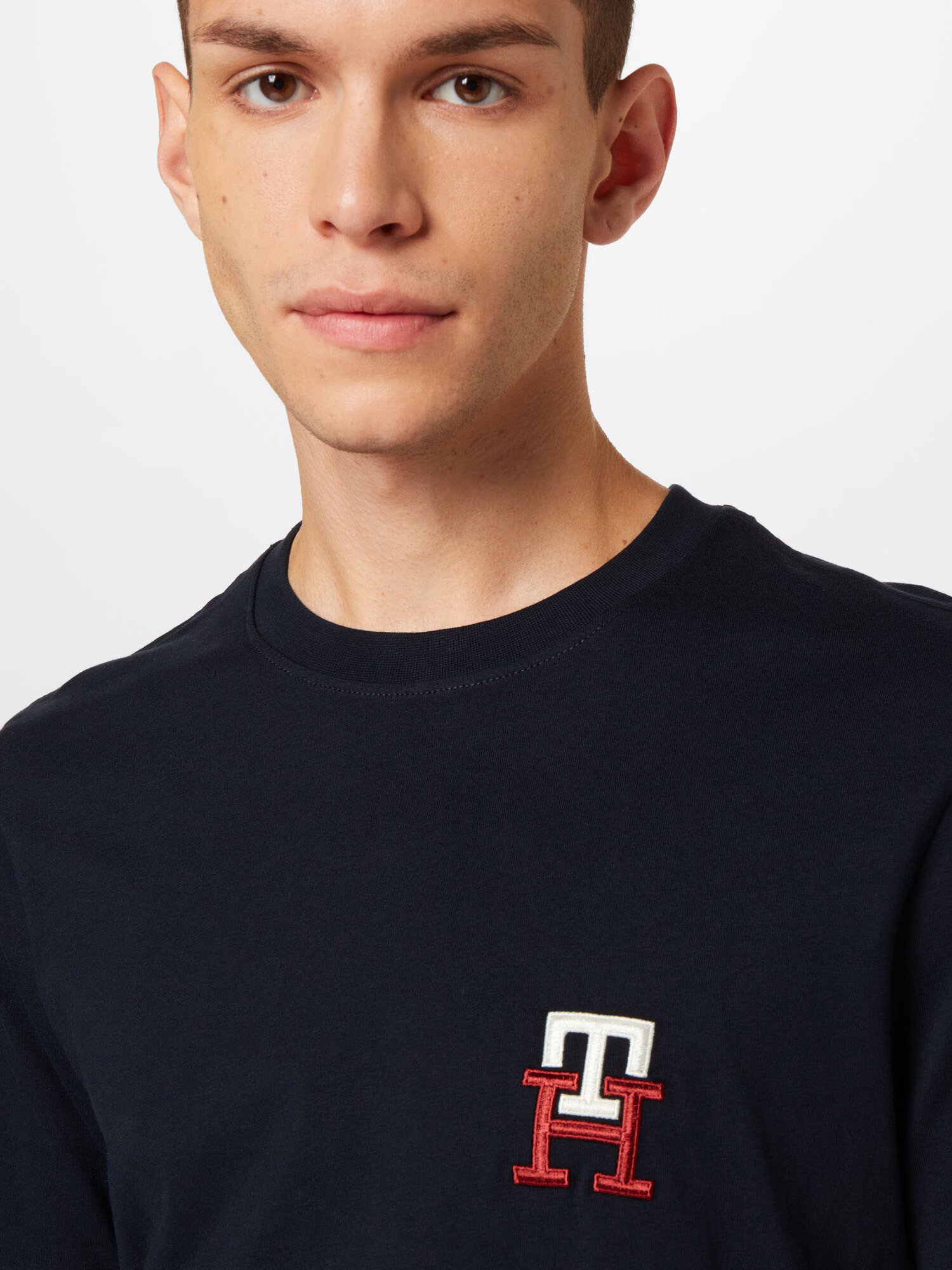 TOMMY HILFIGER Tricou albastru noapte / roșu / alb - Pled.ro