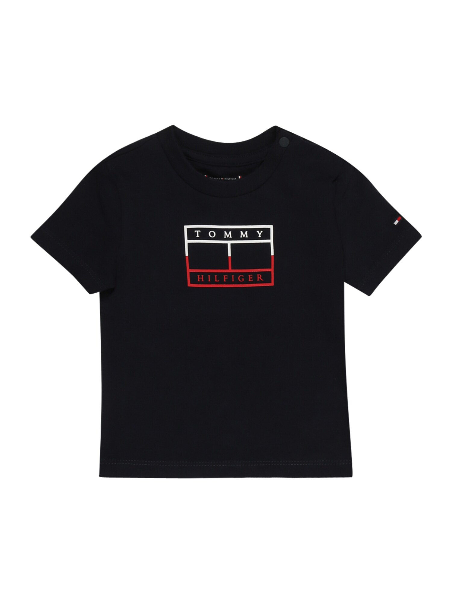 TOMMY HILFIGER Tricou albastru noapte / roșu / alb - Pled.ro