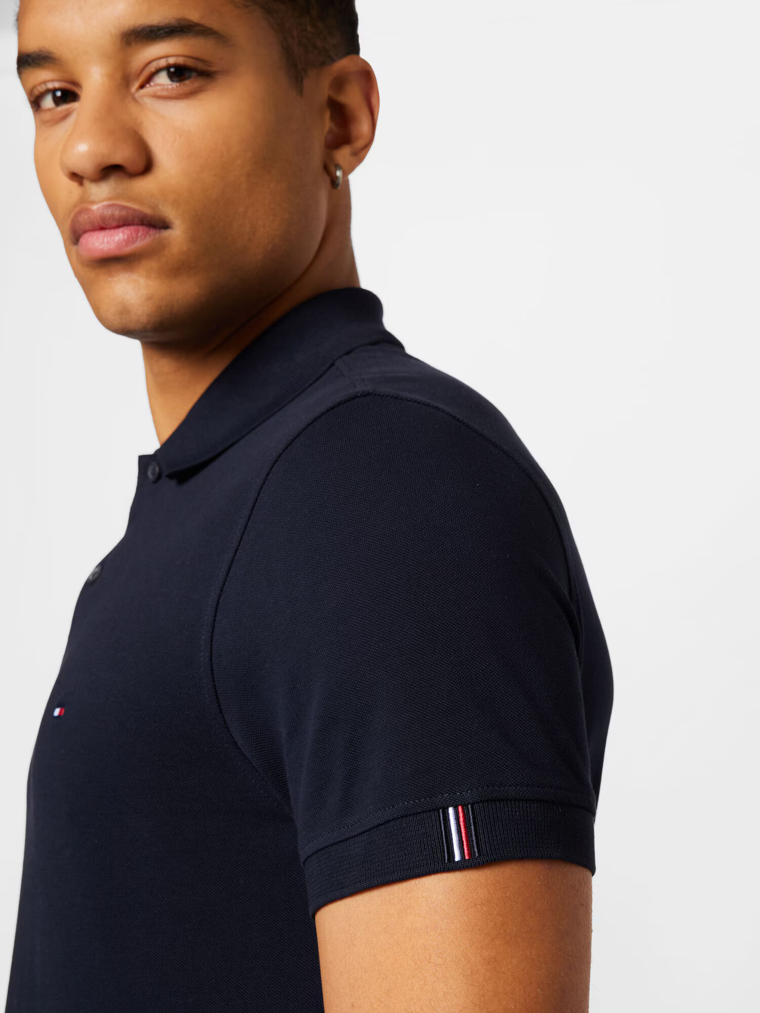 TOMMY HILFIGER Tricou albastru noapte / roșu / alb - Pled.ro