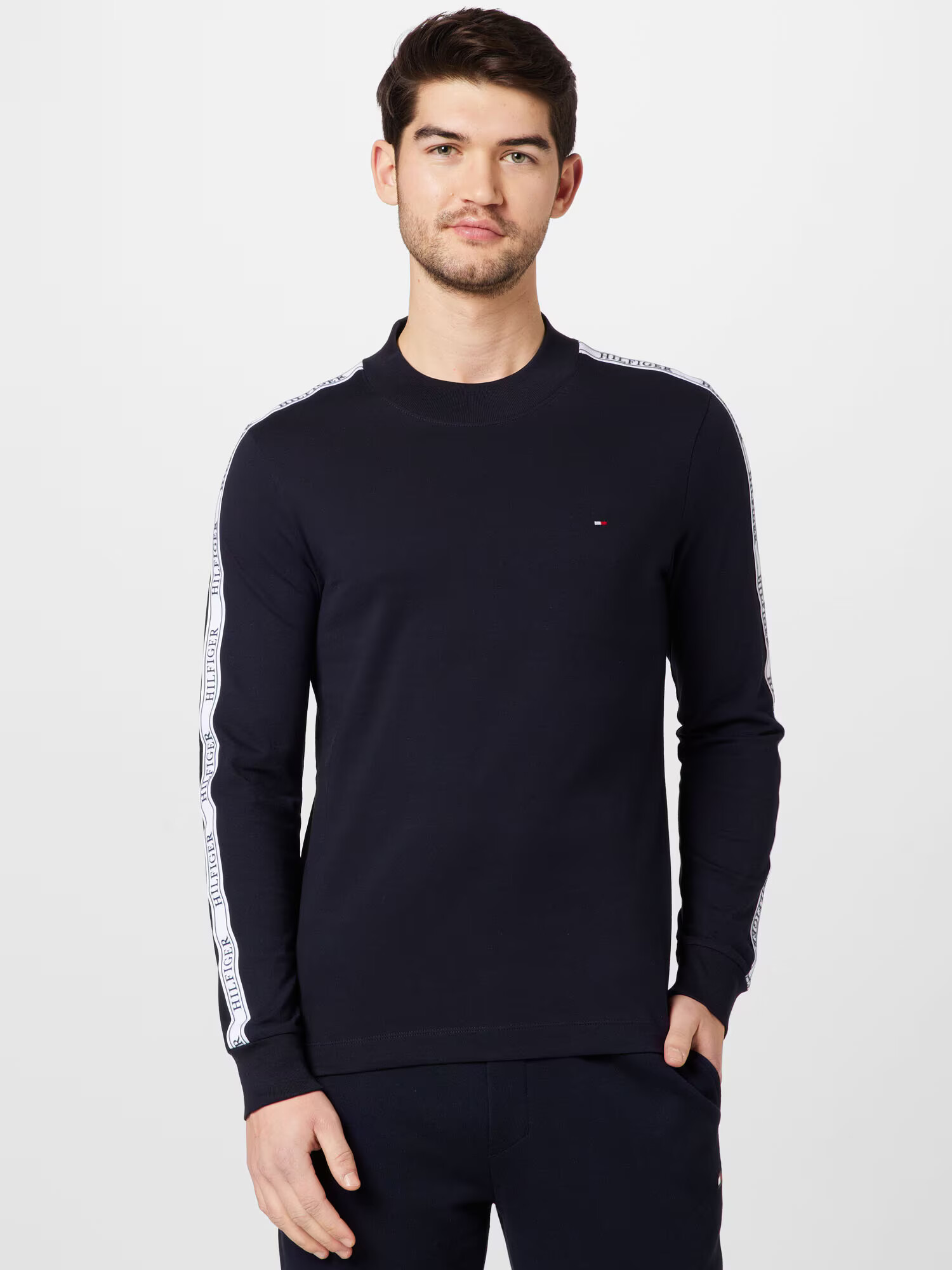 TOMMY HILFIGER Tricou albastru noapte / roșu / alb - Pled.ro