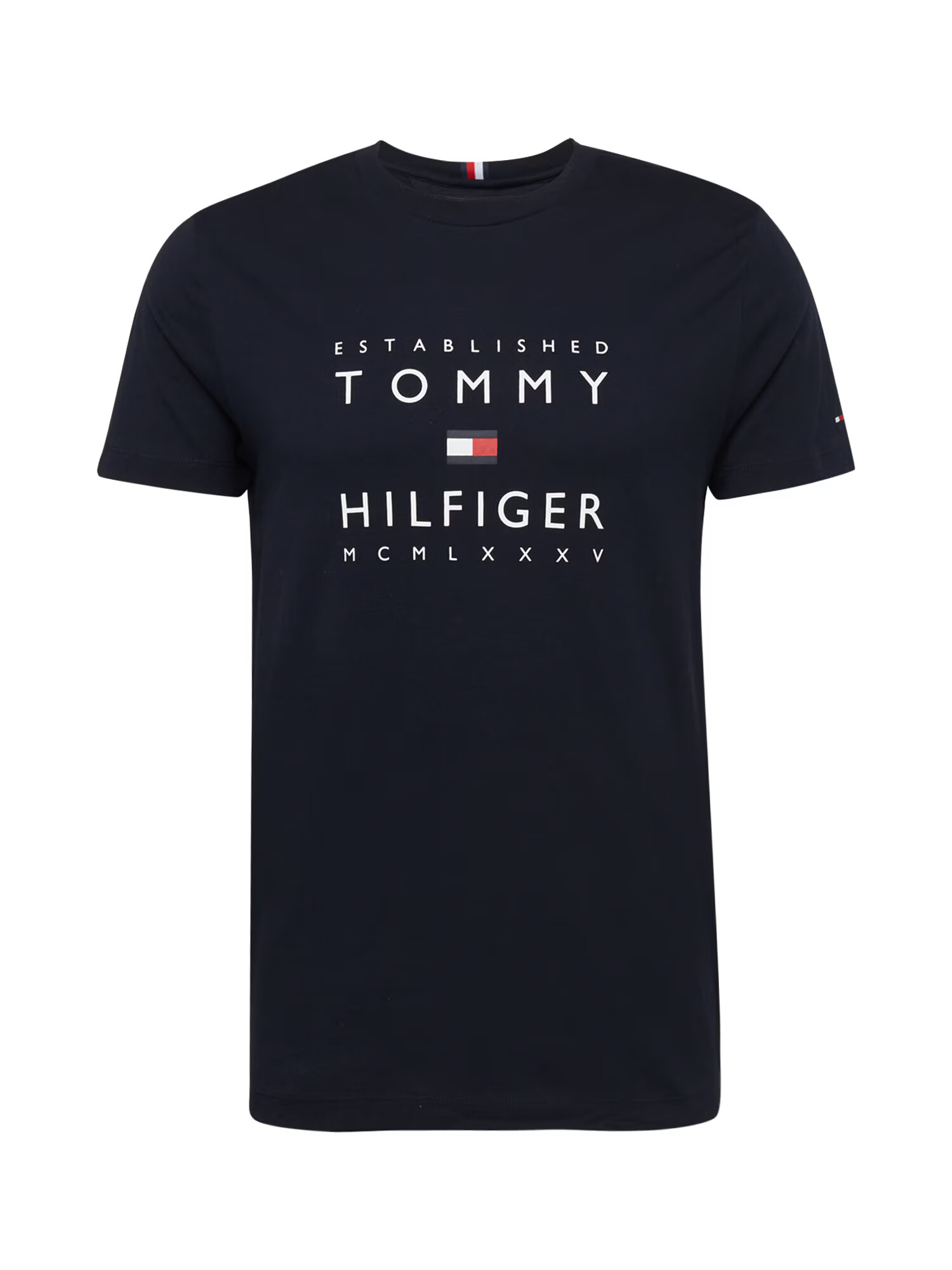 TOMMY HILFIGER Tricou albastru noapte / roșu / alb - Pled.ro