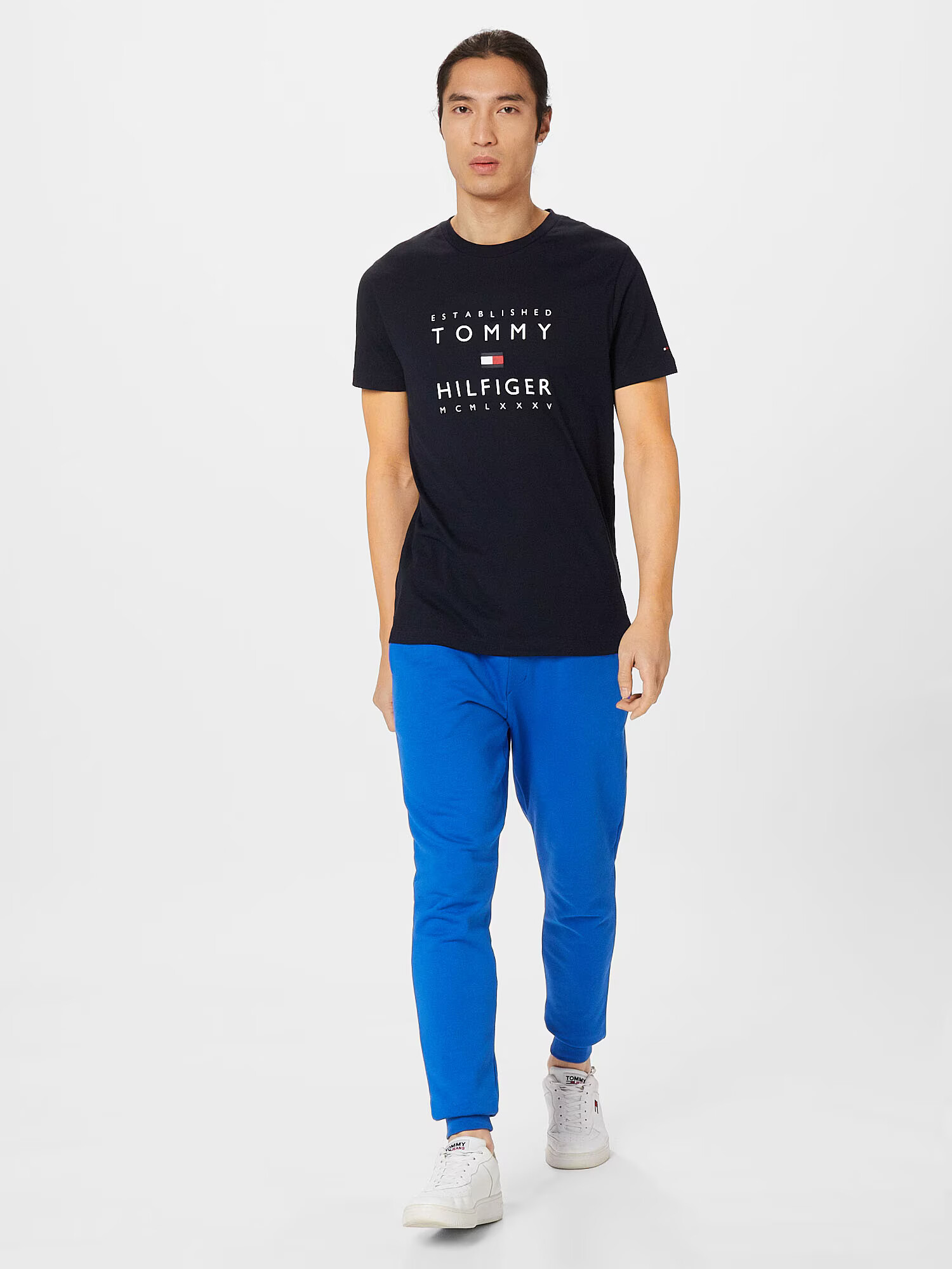 TOMMY HILFIGER Tricou albastru noapte / roșu / alb - Pled.ro