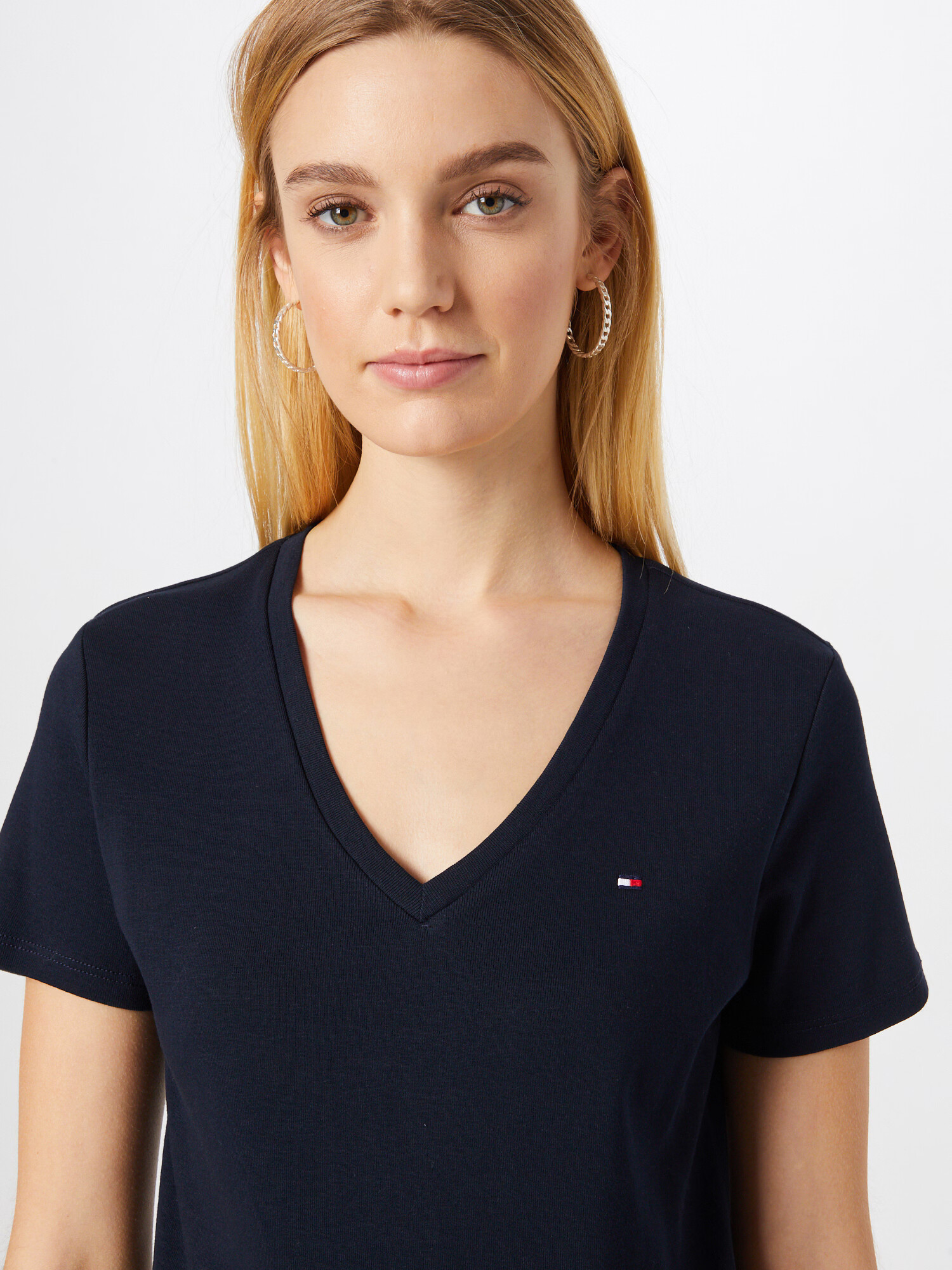 TOMMY HILFIGER Tricou albastru noapte / roșu / alb - Pled.ro