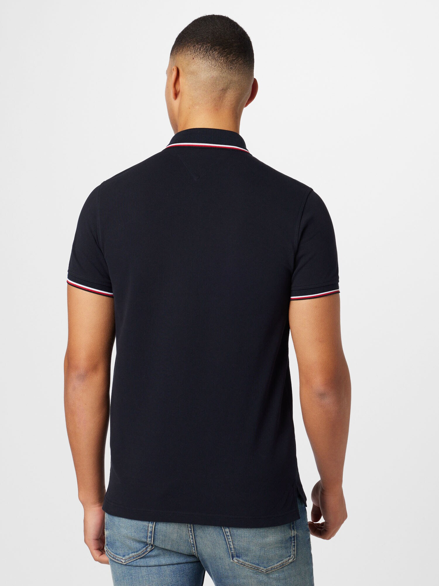 TOMMY HILFIGER Tricou albastru noapte / roșu / alb - Pled.ro