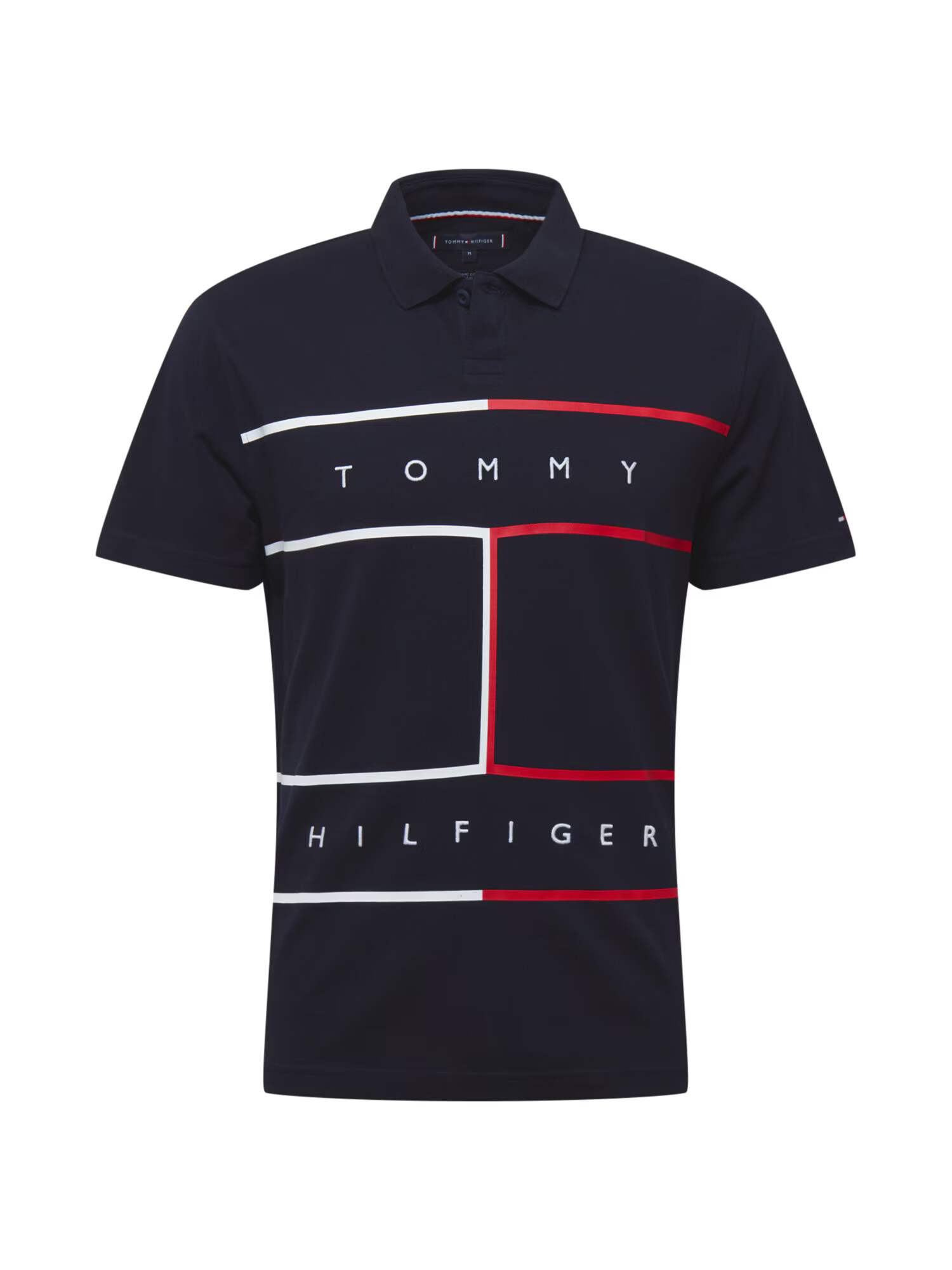 TOMMY HILFIGER Tricou albastru noapte / roșu / alb - Pled.ro