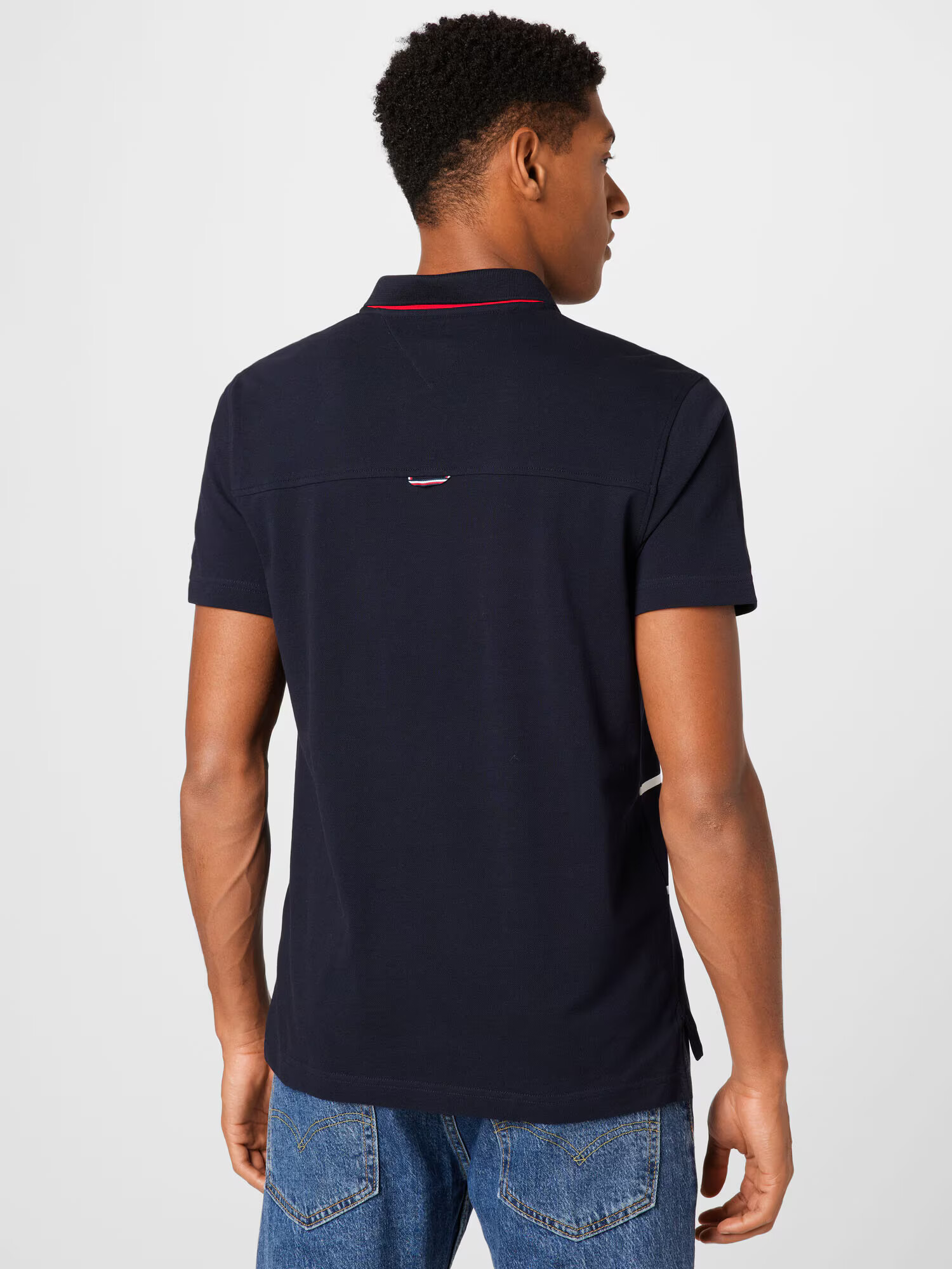 TOMMY HILFIGER Tricou albastru noapte / roșu / alb - Pled.ro