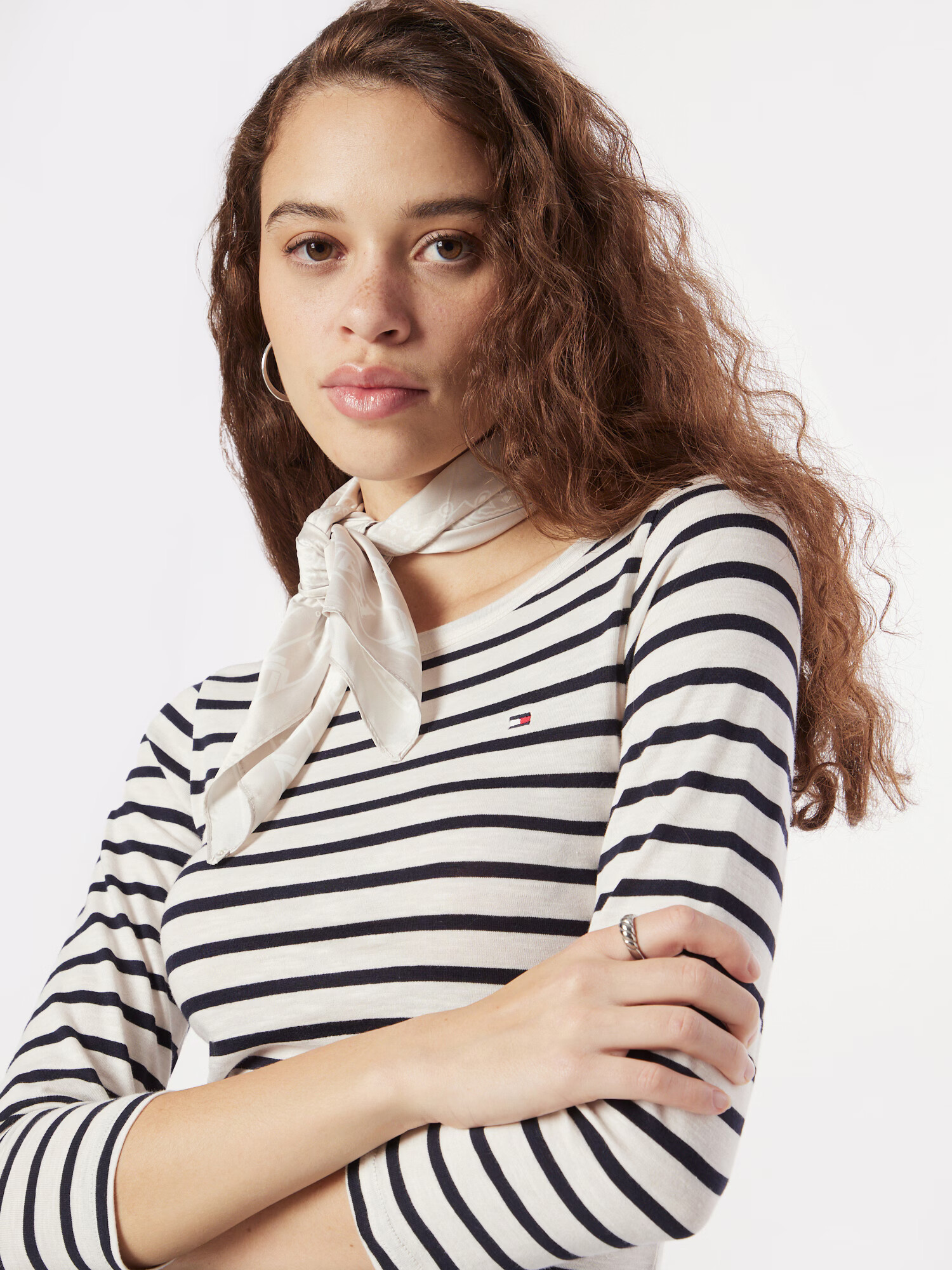 TOMMY HILFIGER Tricou albastru noapte / roșu / alb - Pled.ro