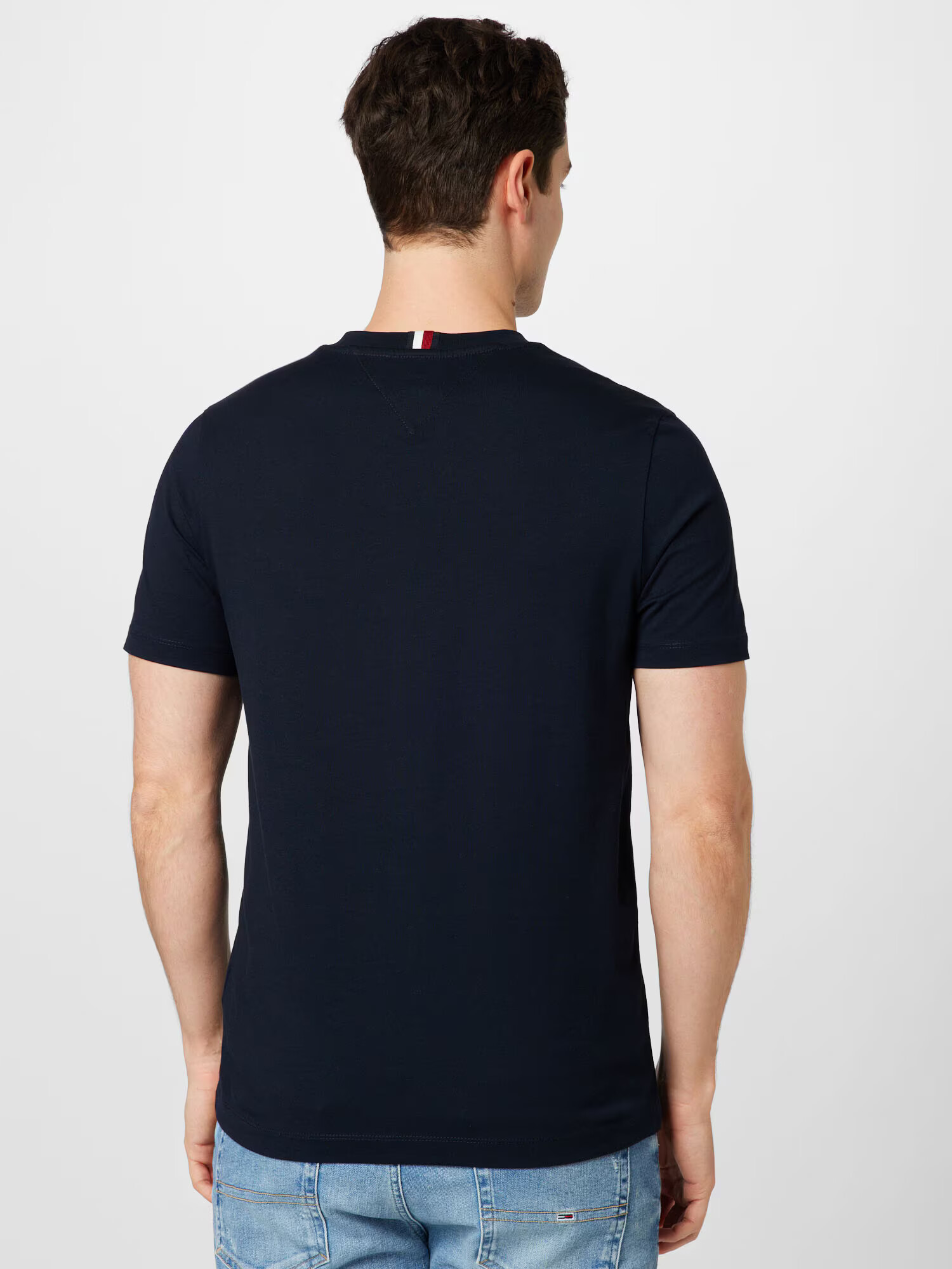 TOMMY HILFIGER Tricou albastru noapte / roșu / alb - Pled.ro