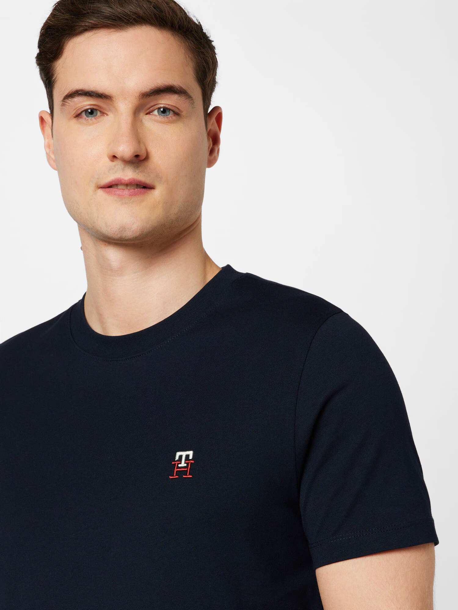 TOMMY HILFIGER Tricou albastru noapte / roșu / alb - Pled.ro