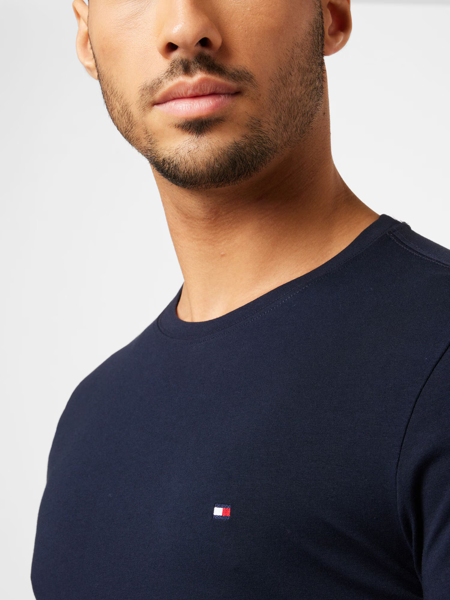 TOMMY HILFIGER Tricou albastru noapte / roșu / alb - Pled.ro