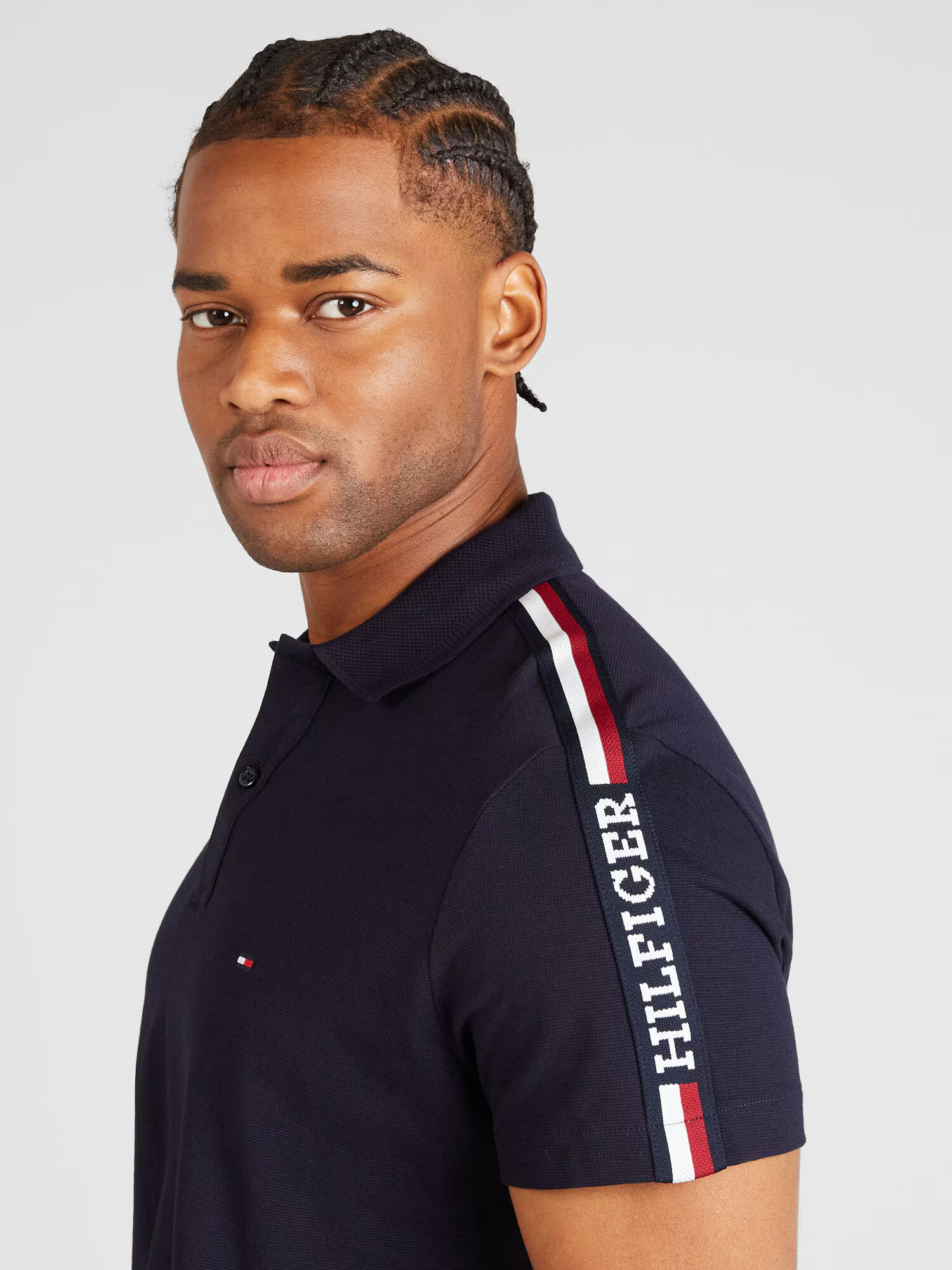 TOMMY HILFIGER Tricou albastru noapte / roșu / alb - Pled.ro