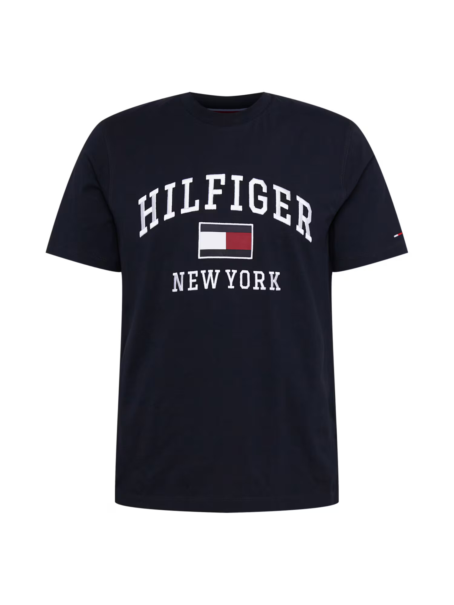 TOMMY HILFIGER Tricou albastru noapte / roșu carmin / alb - Pled.ro