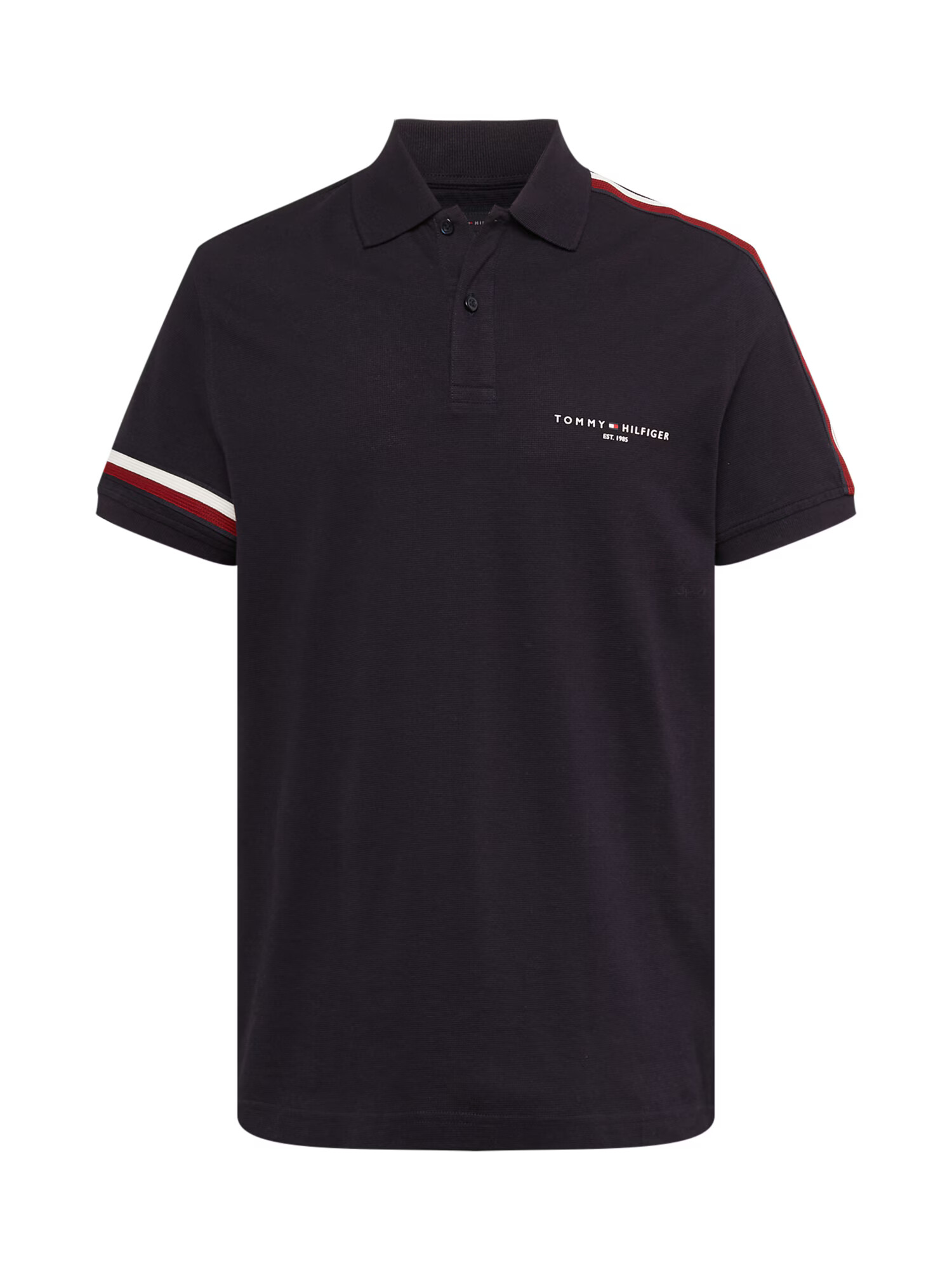 TOMMY HILFIGER Tricou albastru noapte / roşu închis / alb - Pled.ro