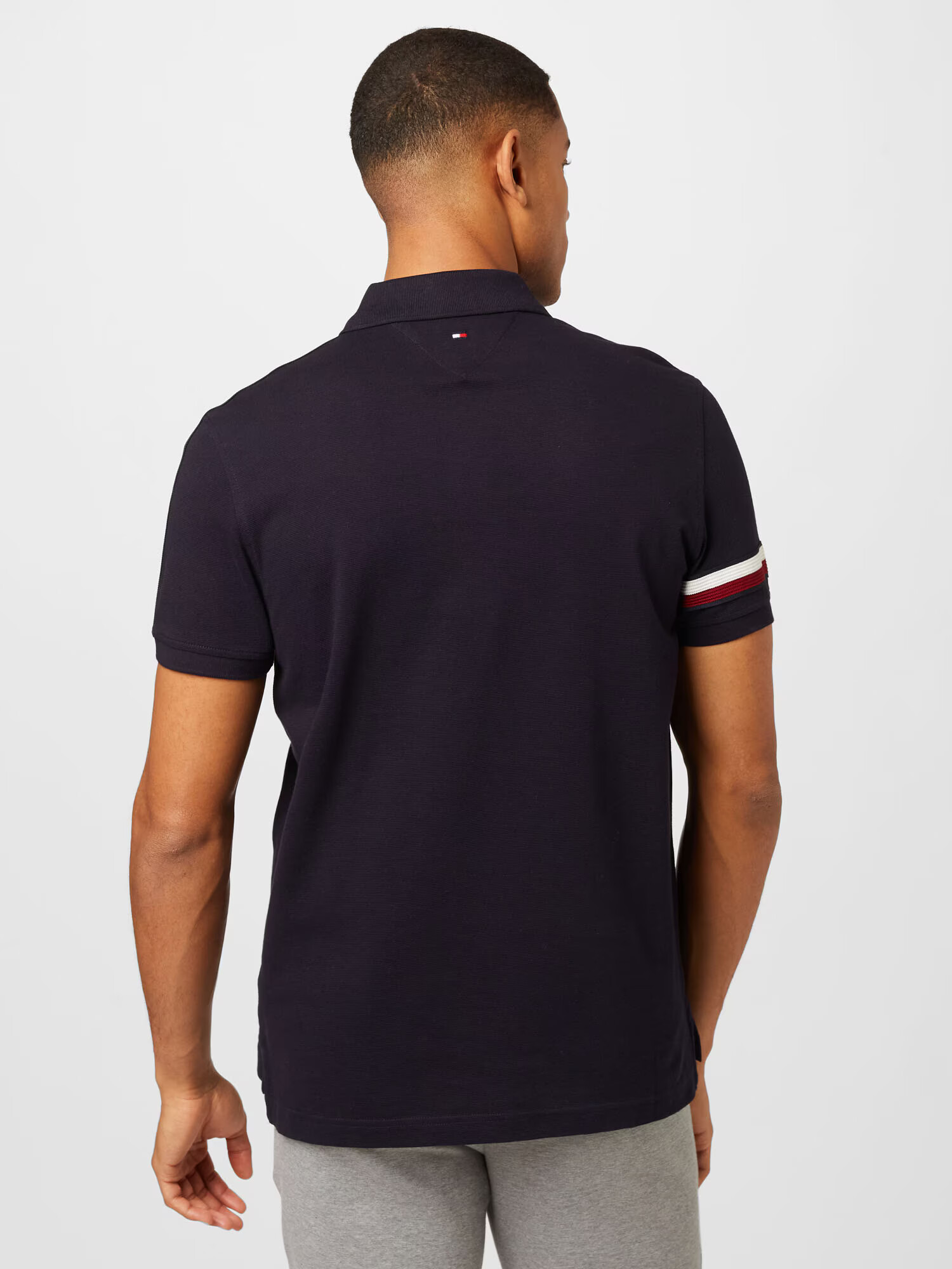 TOMMY HILFIGER Tricou albastru noapte / roşu închis / alb - Pled.ro