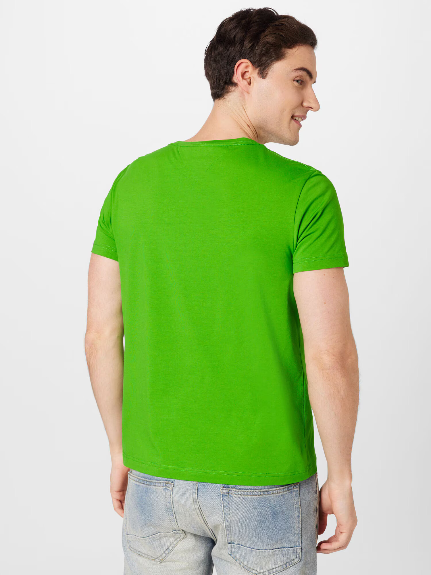 TOMMY HILFIGER Tricou albastru noapte / verde limetă / roșu / alb - Pled.ro