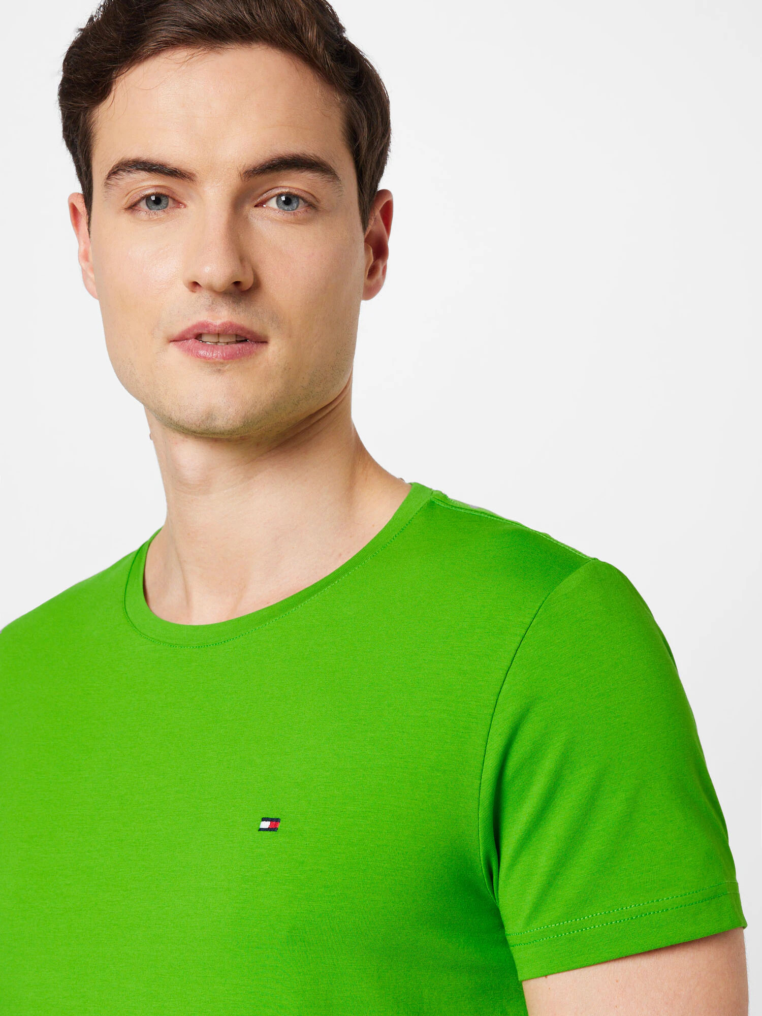 TOMMY HILFIGER Tricou albastru noapte / verde limetă / roșu / alb - Pled.ro