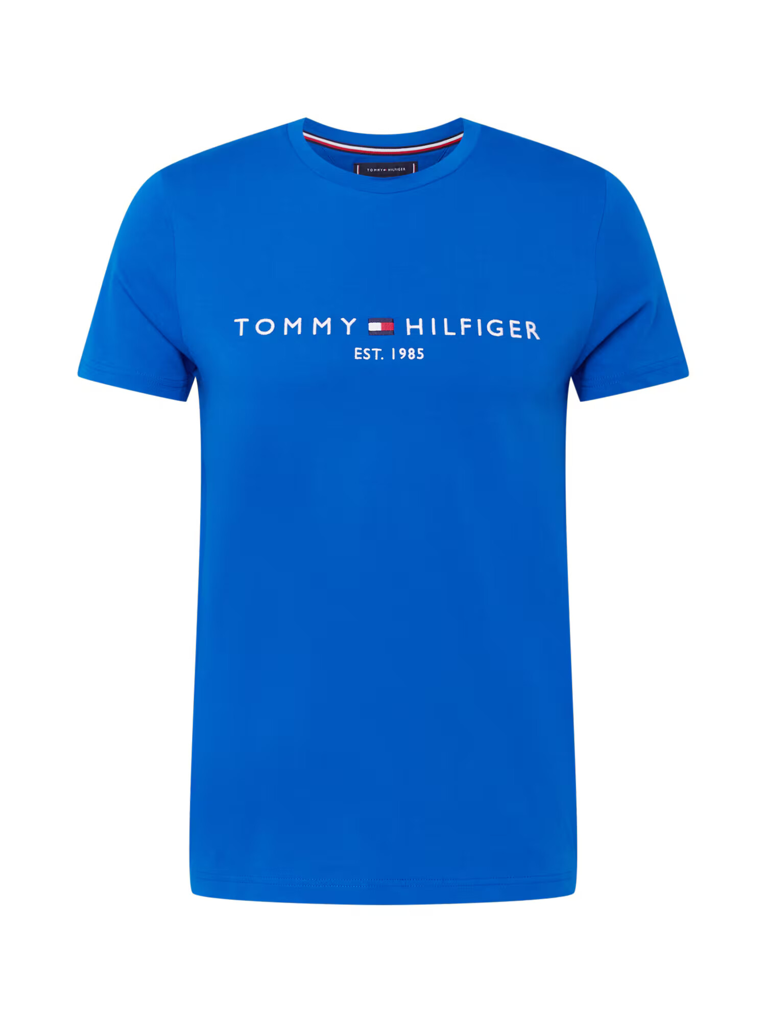 TOMMY HILFIGER Tricou albastru regal / alb - Pled.ro