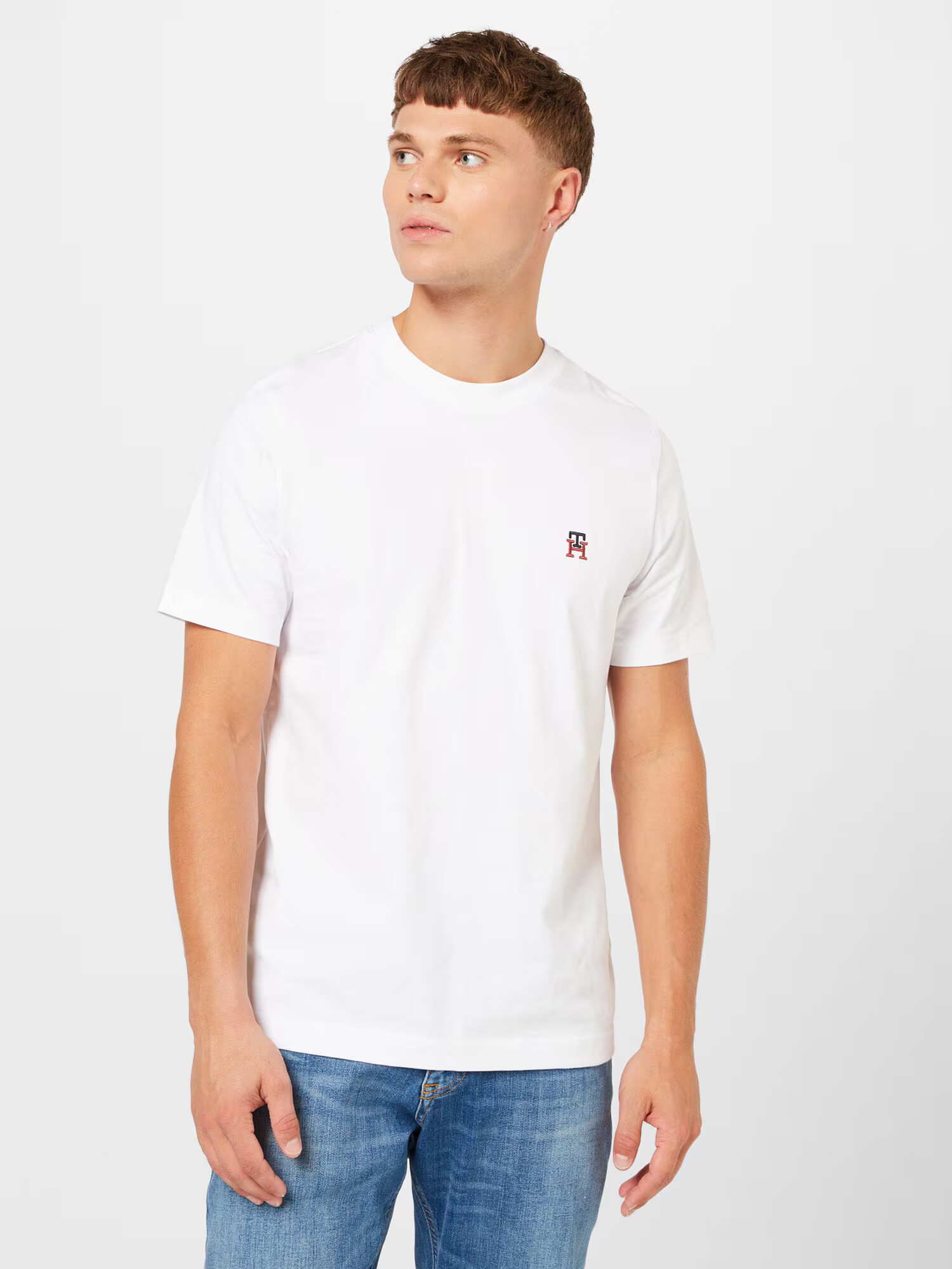 TOMMY HILFIGER Tricou albastru / roșu / alb - Pled.ro