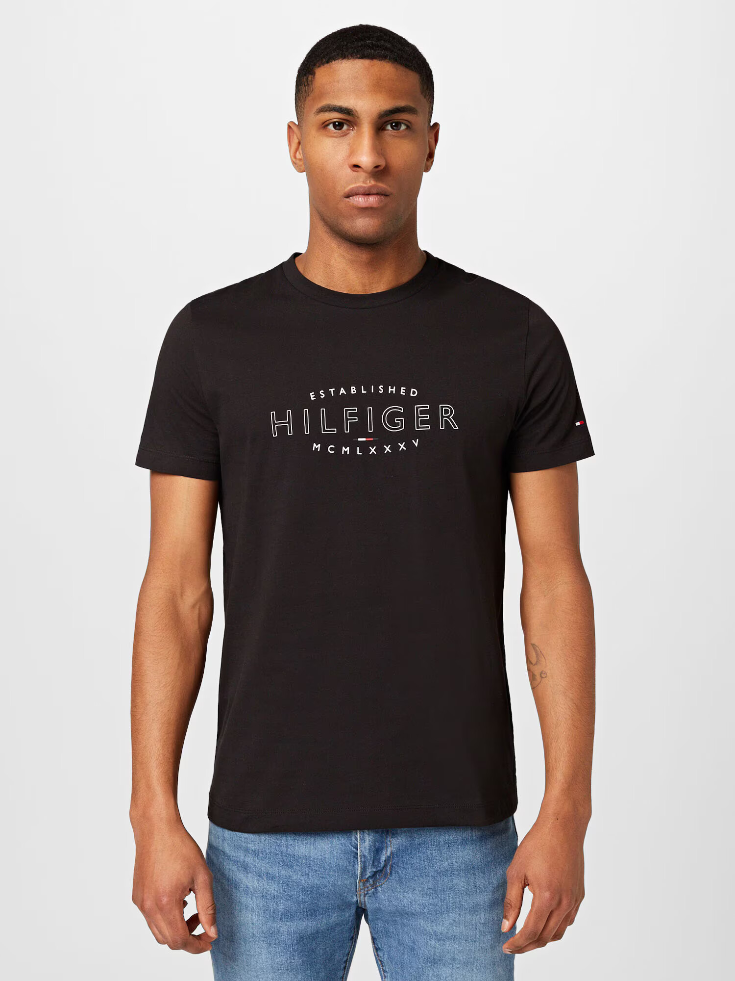 TOMMY HILFIGER Tricou albastru / roșu / negru / alb - Pled.ro