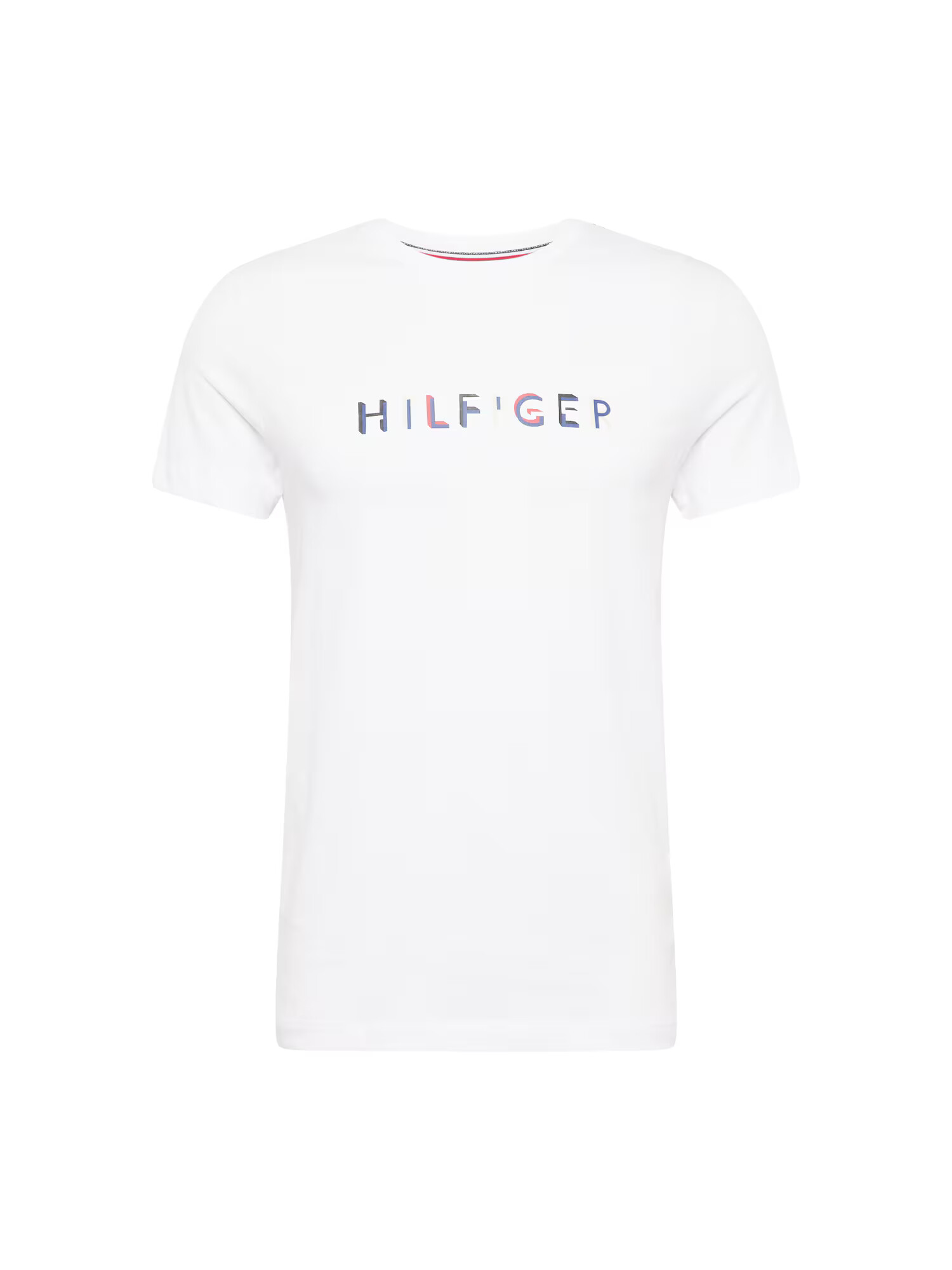 TOMMY HILFIGER Tricou bej deschis / albastru cobalt / roșu / alb - Pled.ro