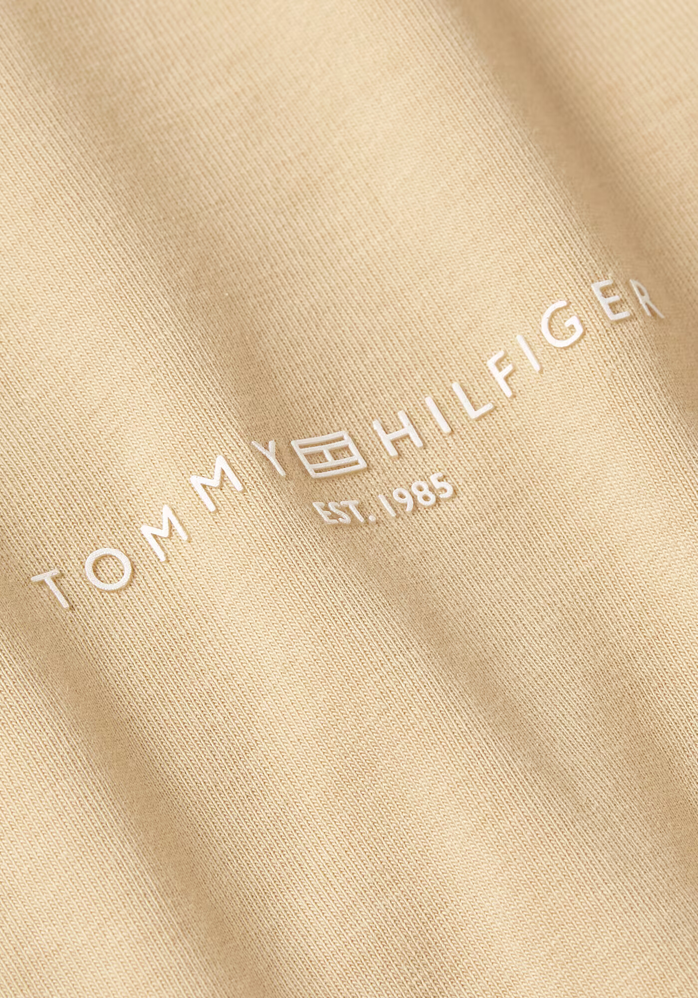 TOMMY HILFIGER Tricou bej / alb - Pled.ro