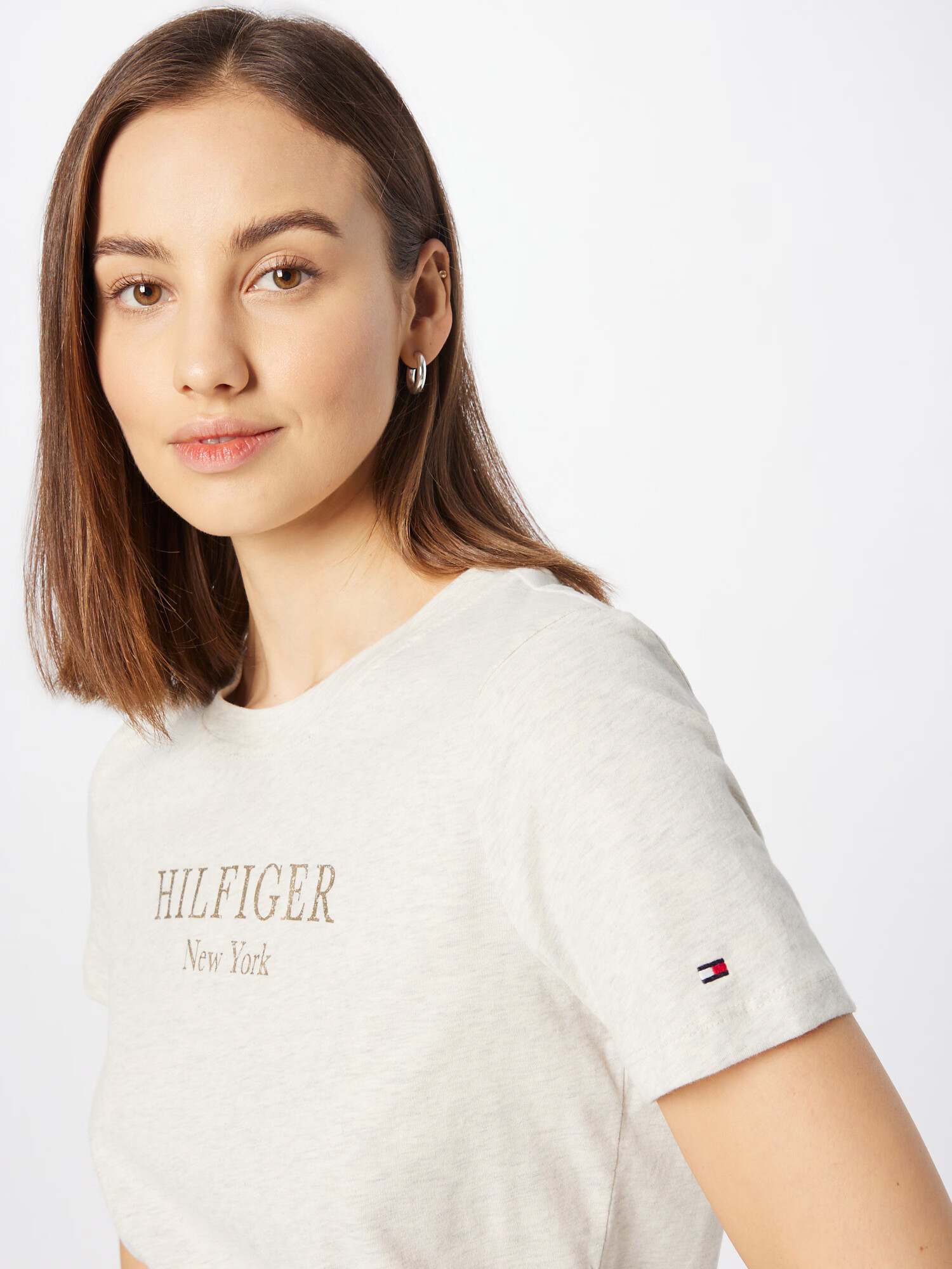 TOMMY HILFIGER Tricou bej amestecat / auriu - Pled.ro