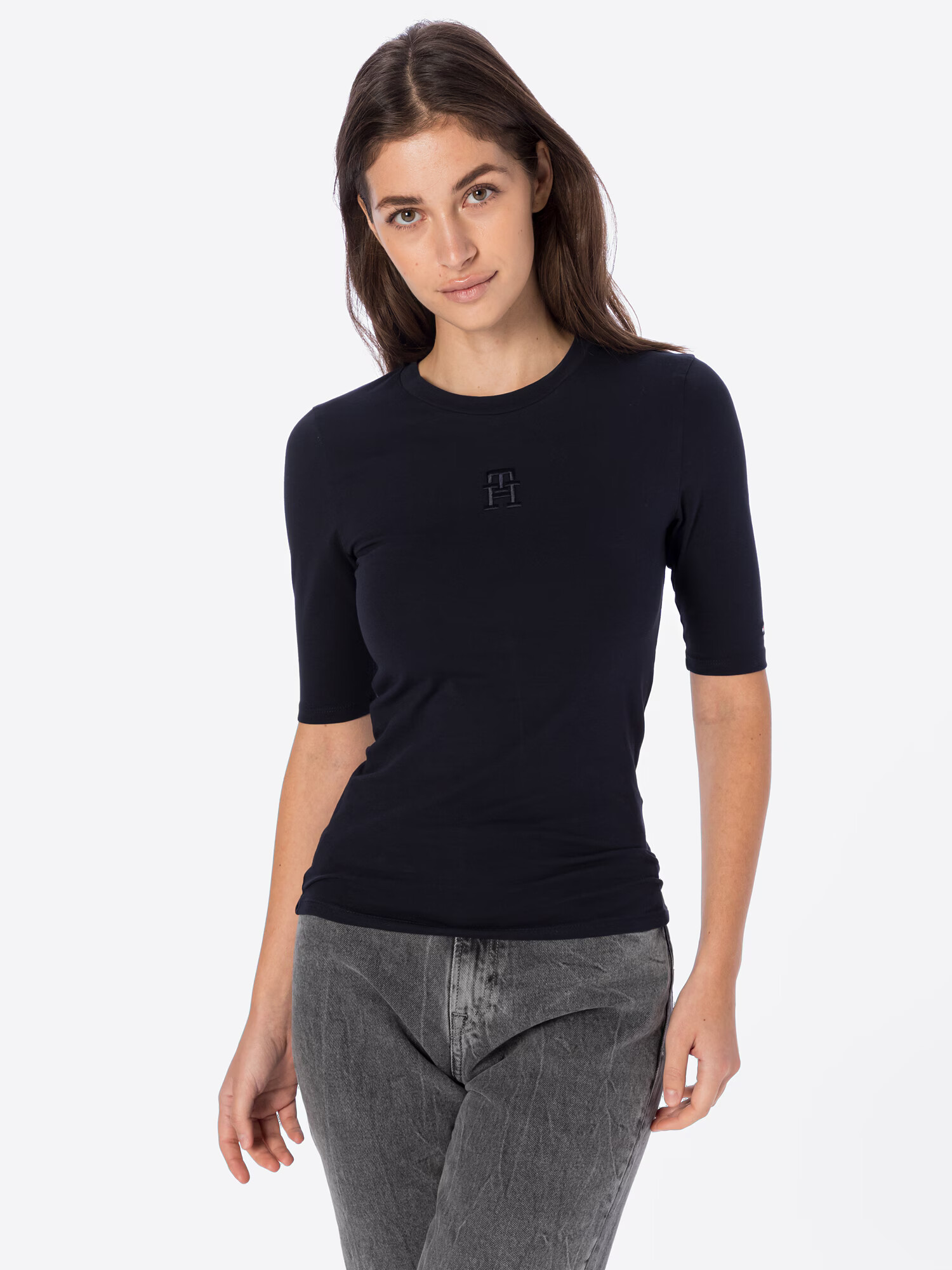 TOMMY HILFIGER Tricou bleumarin - Pled.ro