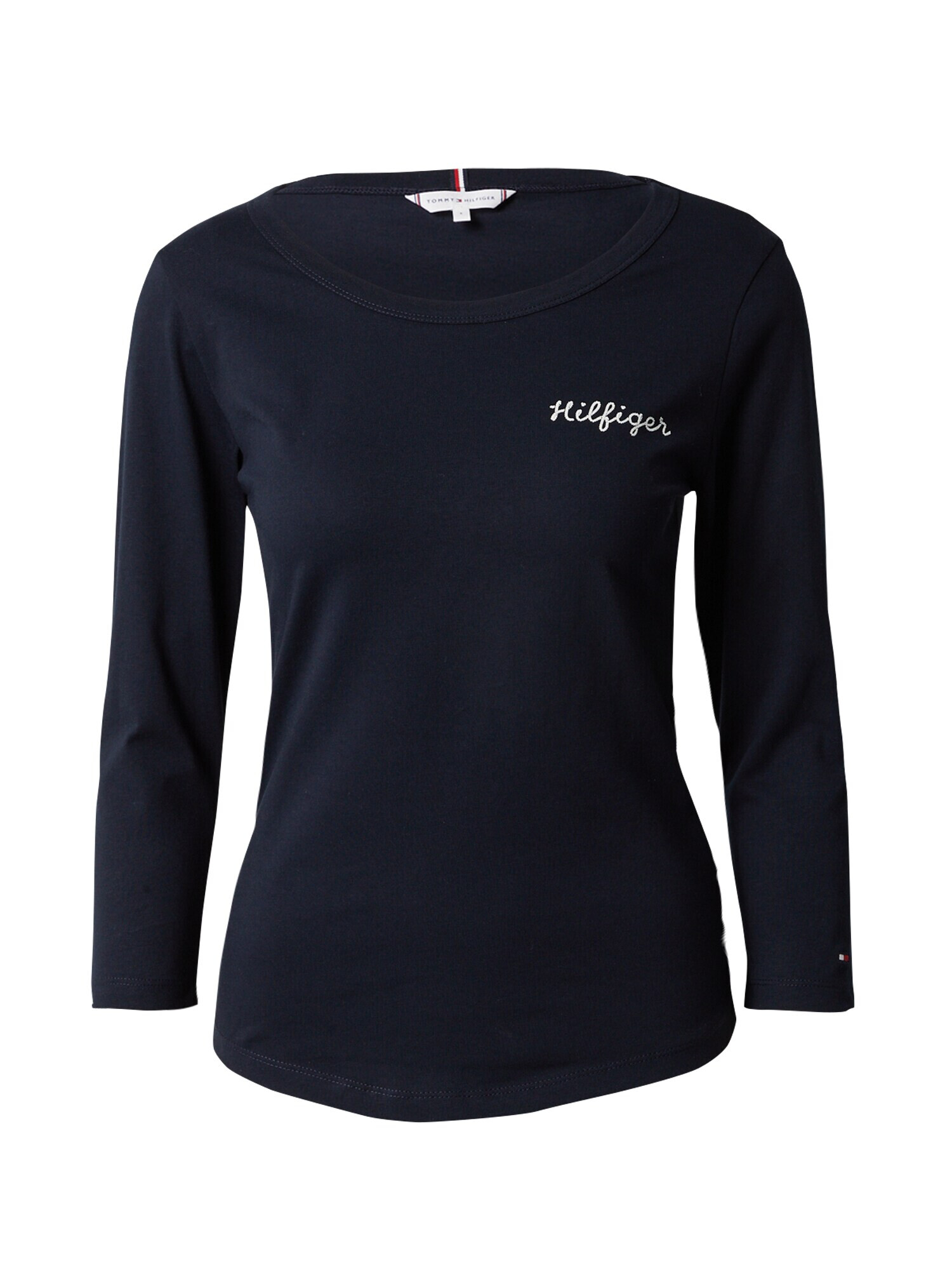 TOMMY HILFIGER Tricou bleumarin / alb - Pled.ro