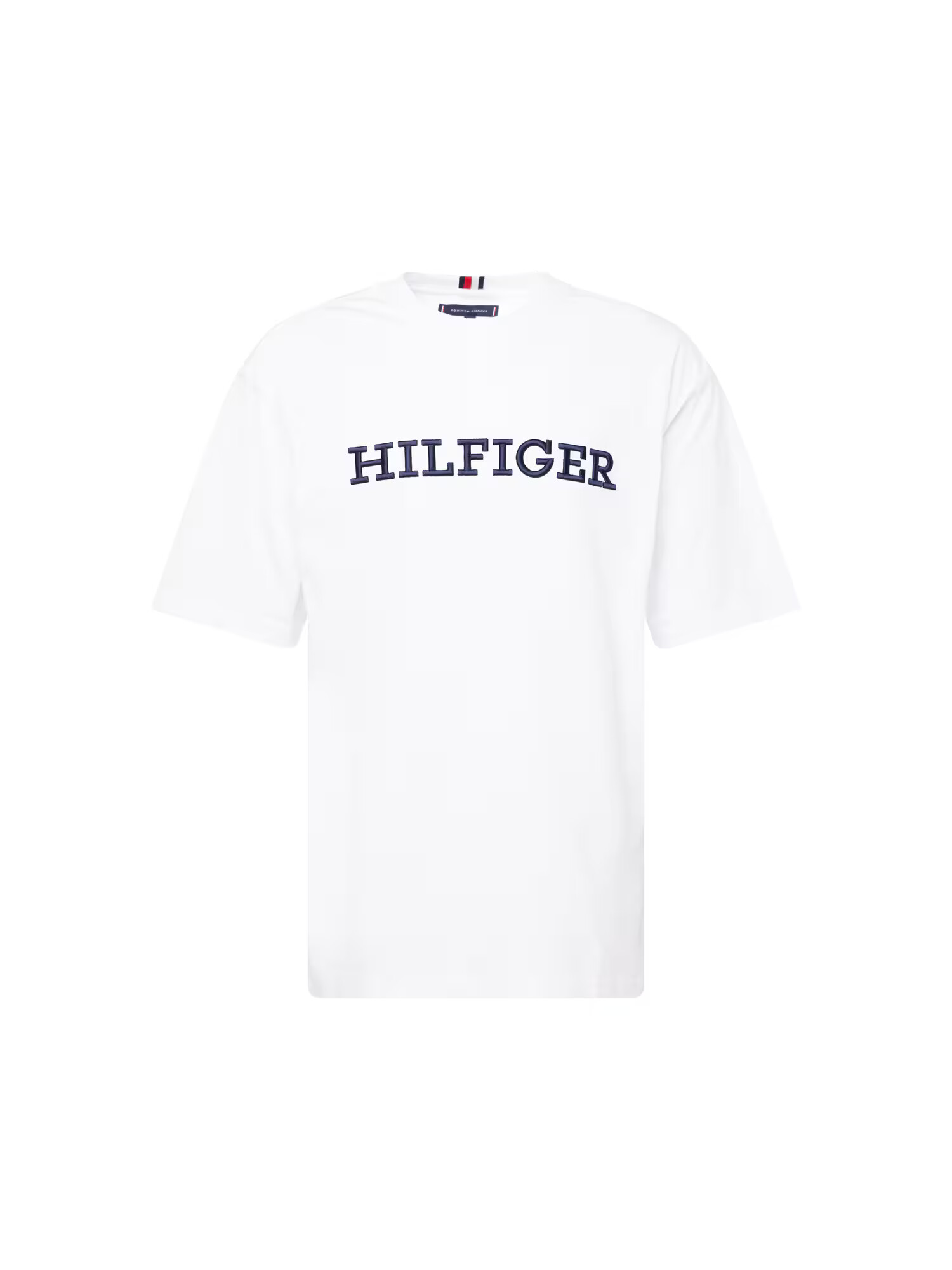 TOMMY HILFIGER Tricou bleumarin / alb - Pled.ro