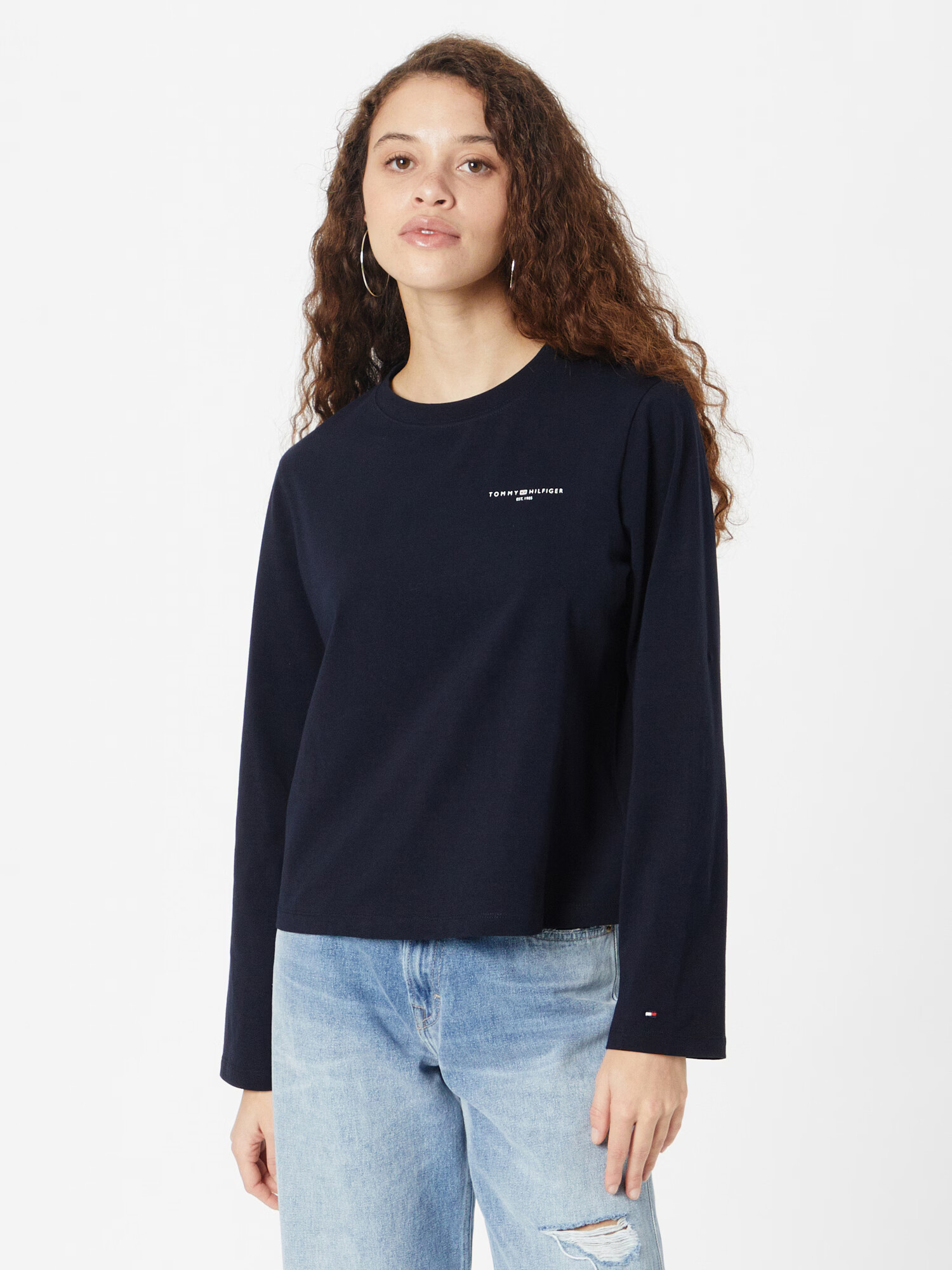 TOMMY HILFIGER Tricou bleumarin / roșu / alb - Pled.ro