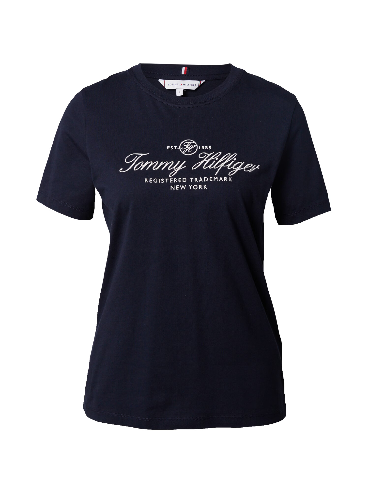 TOMMY HILFIGER Tricou bleumarin / alb - Pled.ro