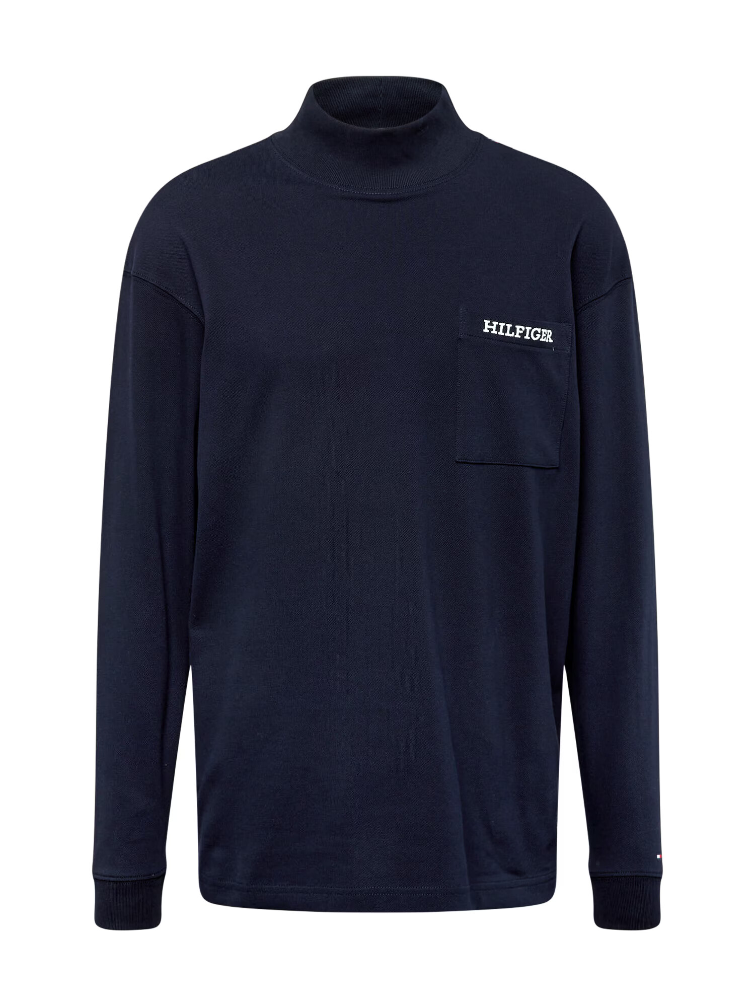 TOMMY HILFIGER Tricou bleumarin / alb - Pled.ro