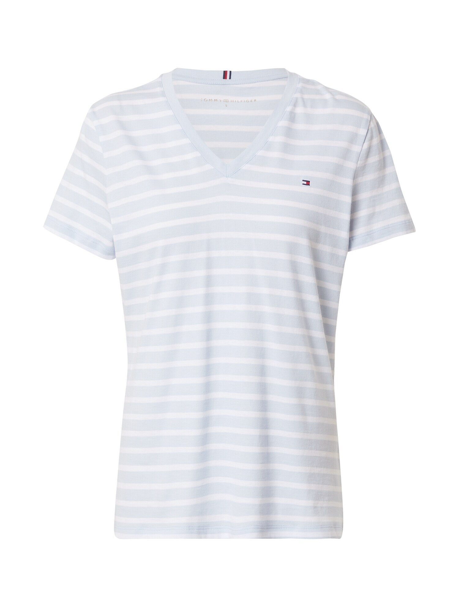 TOMMY HILFIGER Tricou bleumarin / albastru deschis / roși aprins / alb - Pled.ro