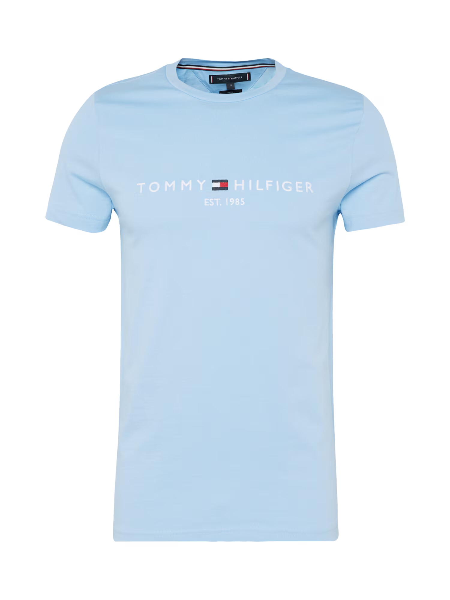 TOMMY HILFIGER Tricou bleumarin / albastru deschis / roșu / alb - Pled.ro