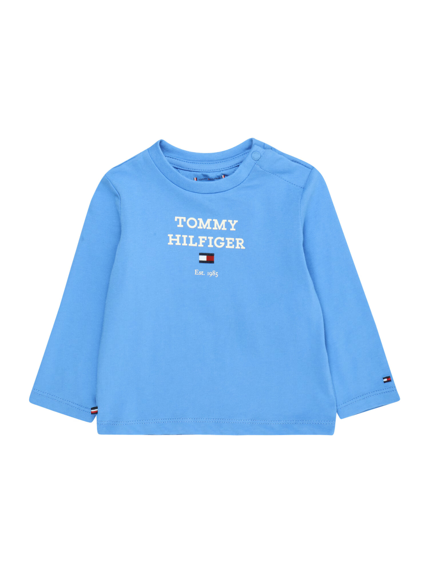 TOMMY HILFIGER Tricou bleumarin / albastru deschis / roșu / alb - Pled.ro