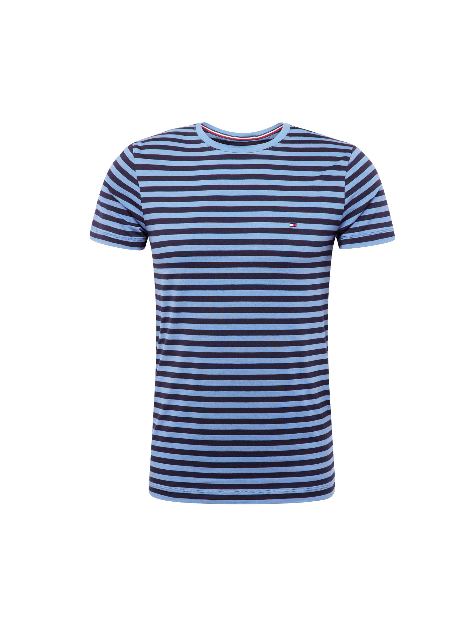 TOMMY HILFIGER Tricou bleumarin / albastru fumuriu / roșu / alb - Pled.ro