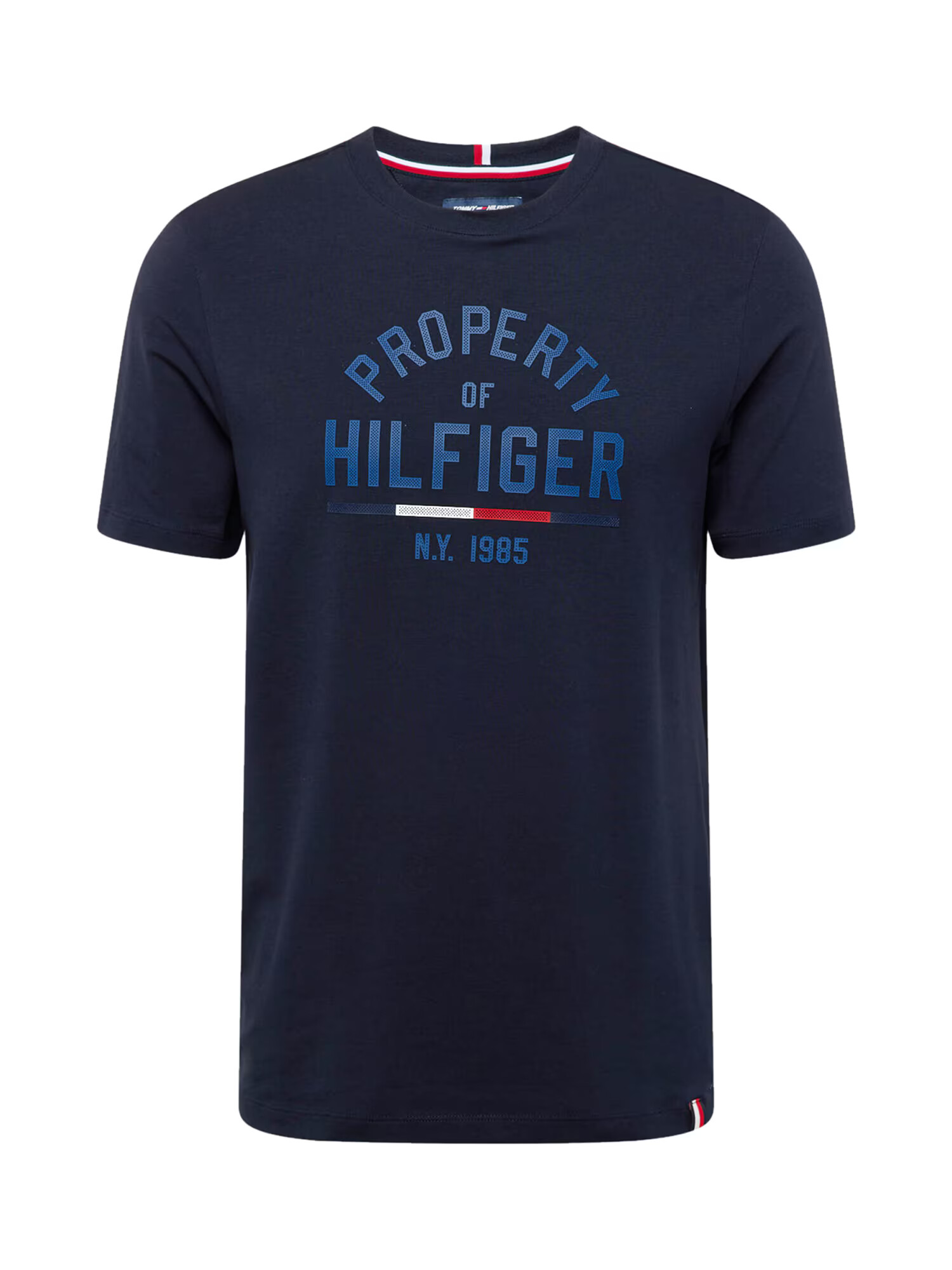 TOMMY HILFIGER Tricou bleumarin / albastru gențiană / roșu intens / alb - Pled.ro