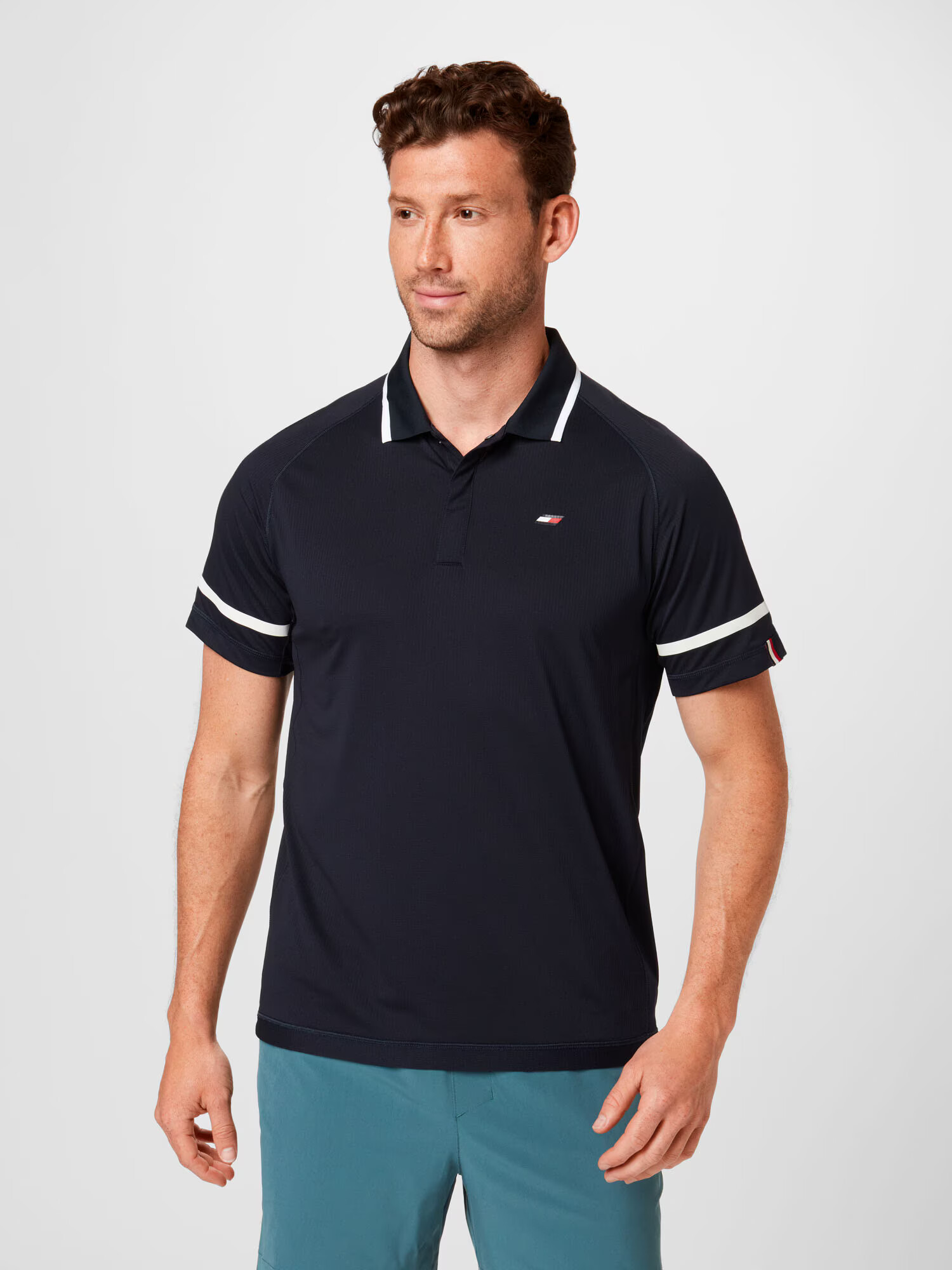 TOMMY HILFIGER Tricou bleumarin / albastru închis / roșu / alb - Pled.ro